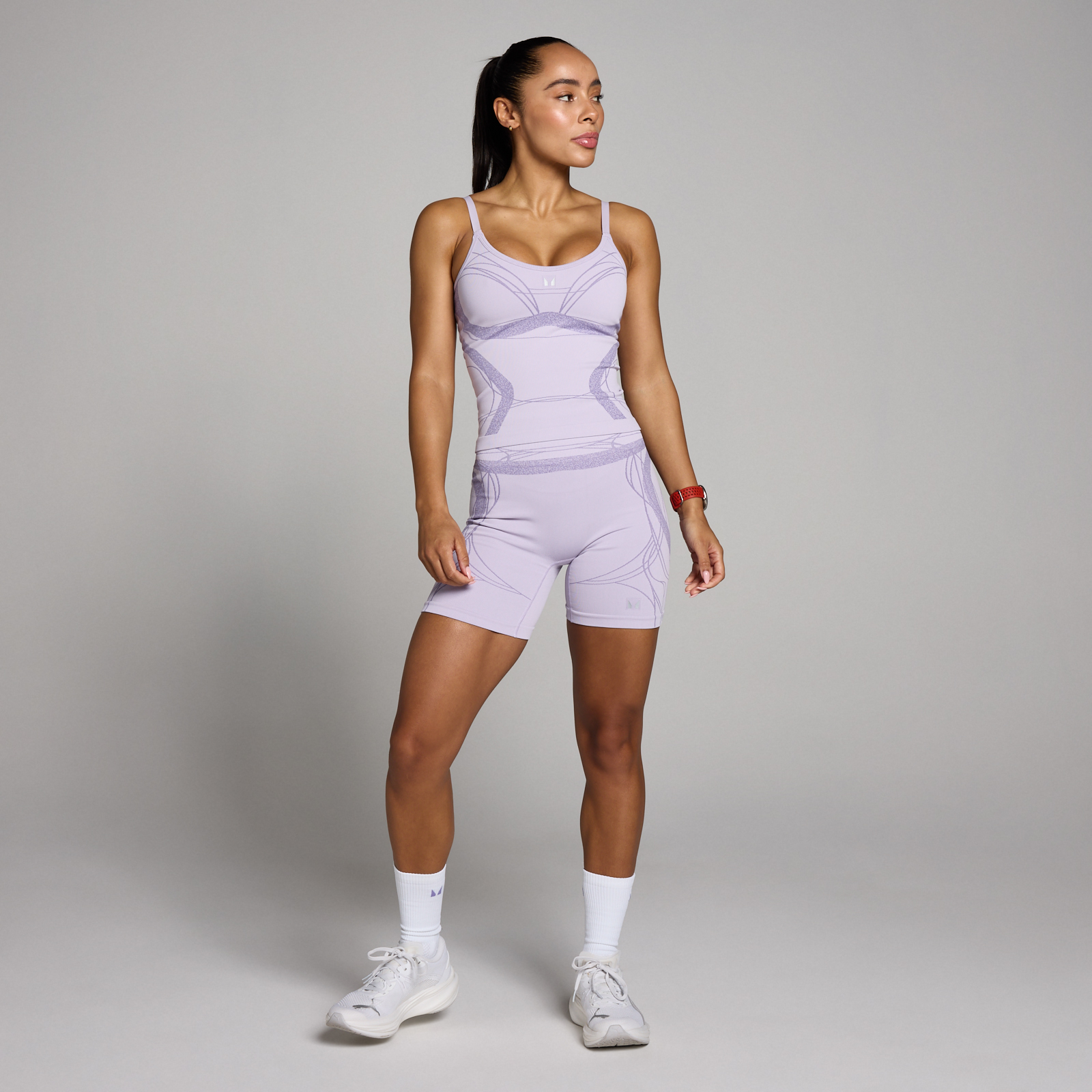 5059883411583 - MP Damen Hybrid Nahtlos Shorts - Dusted Grape - XXL