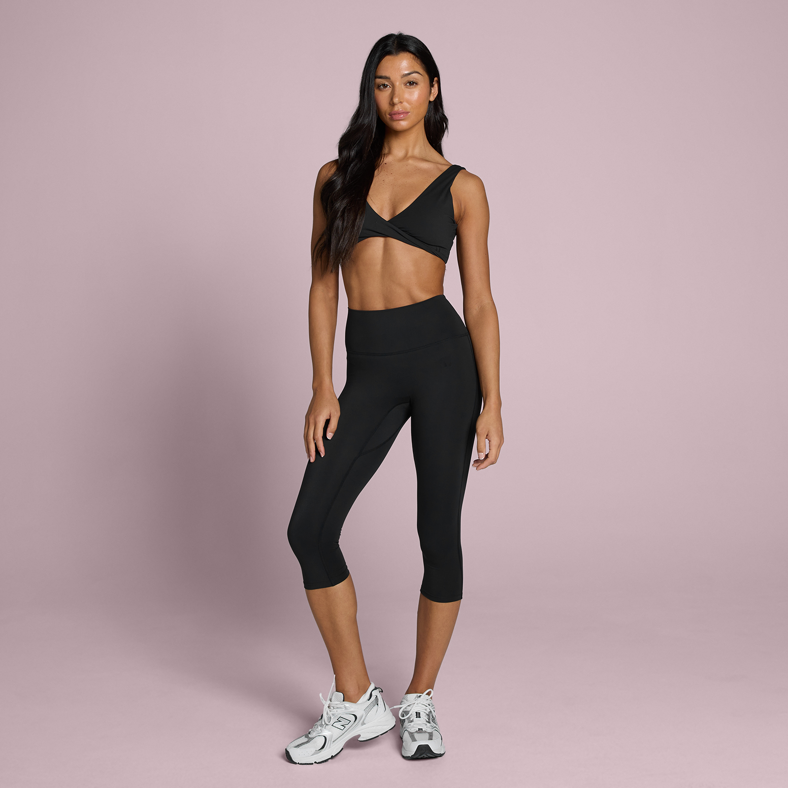 5059883419596 - MP Damen Tempo Capri Leggings - Schwarz - XL