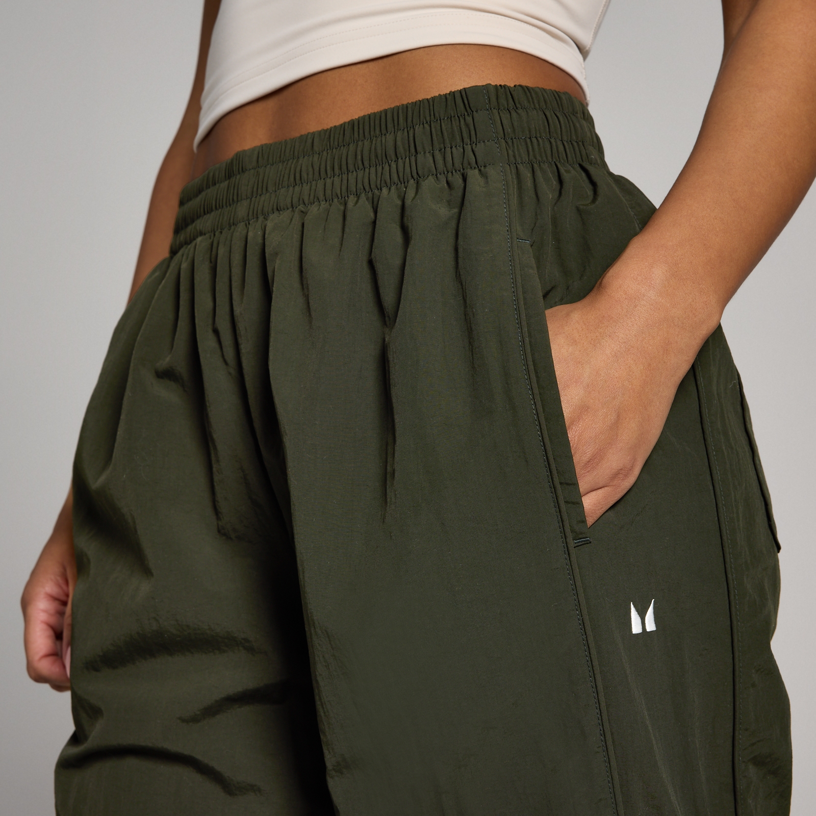 Thumbnail - MP Damen Jogginghose aus Webstoff - Waldgrün - S