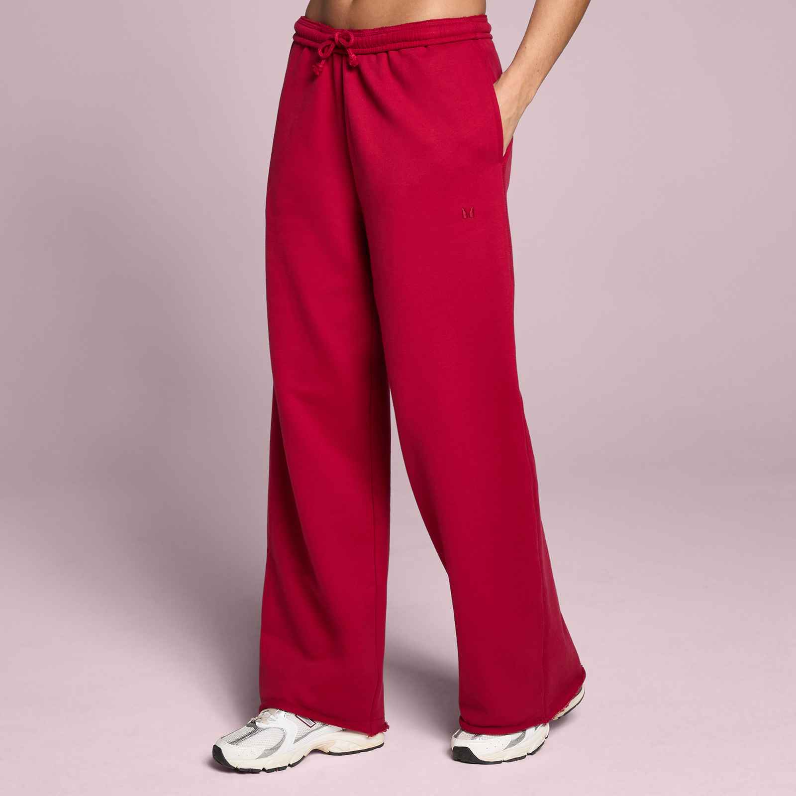 Joggers a gamba dritta MP donna lifestyle - Rosso rosa - L
