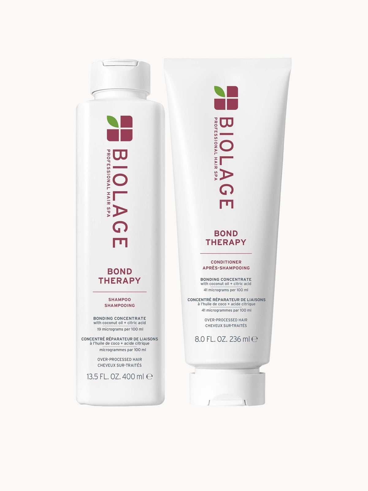 Biolage Bond Therapy Shampoo 400ml and Conditioner 236ml Duo