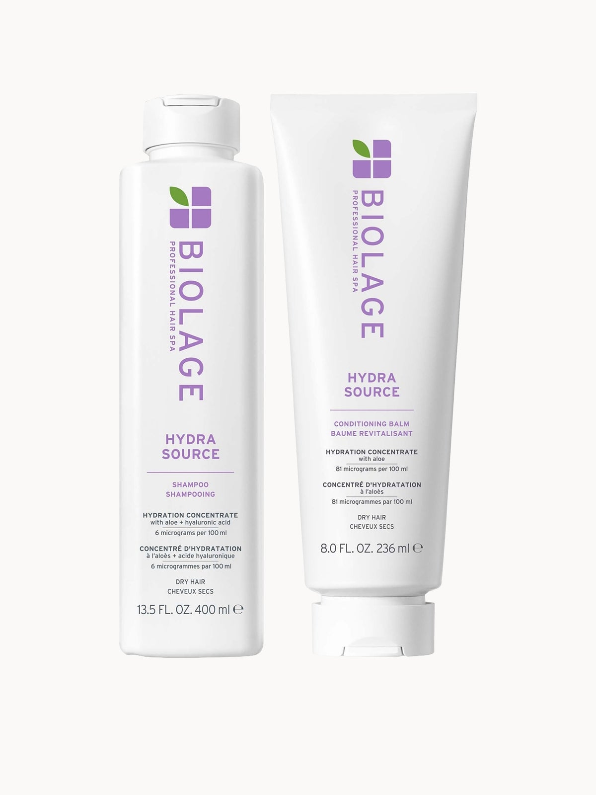 Biolage Hydra Source Shampoo 400ml and Conditioner 236ml Duo