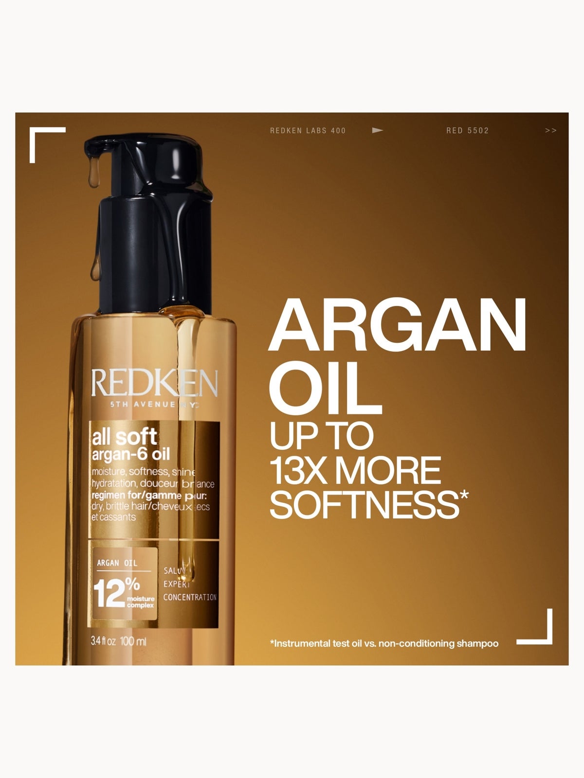 Redken All Soft Argan-6 Oil for Softness, Shine and Protection 100ml, photo 2