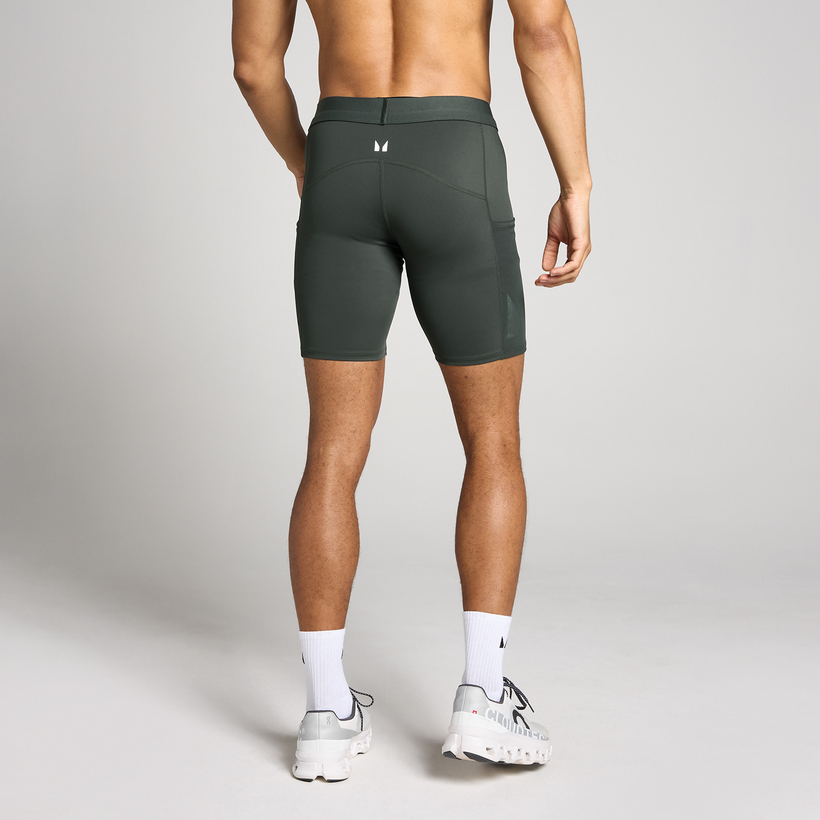 MP Herren Hybrid Pocket Half Tight - Gewaschen Schwarz - XL