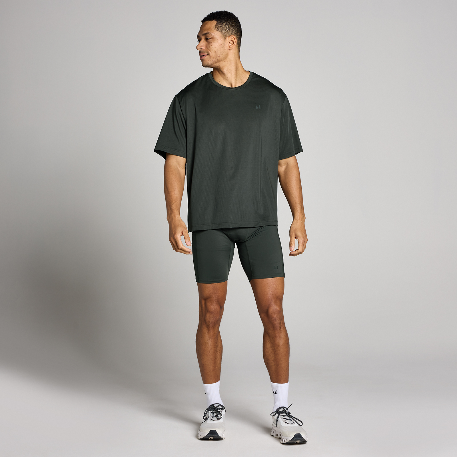 5059883449975 - MP Herren Hybrid Pocket Half Tight - Gewaschen Schwarz - S