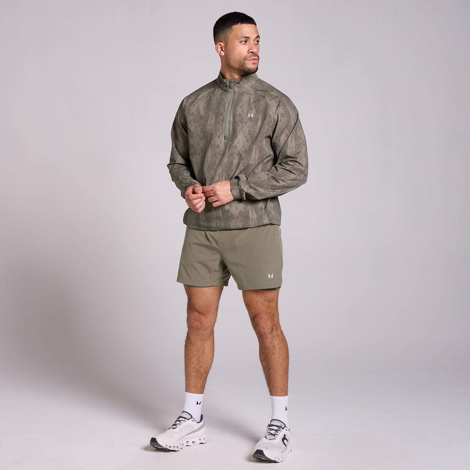 Thumbnail - MP Herren 5  2-in-1 Training Shorts - Bark - S