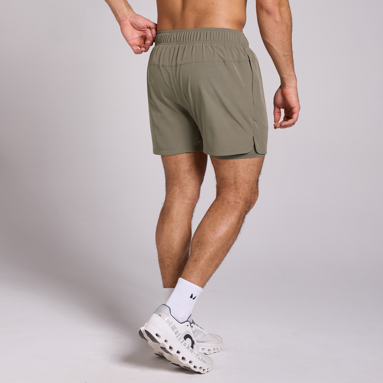 MP Herren 5  2-in-1 Training Shorts - Bark - S