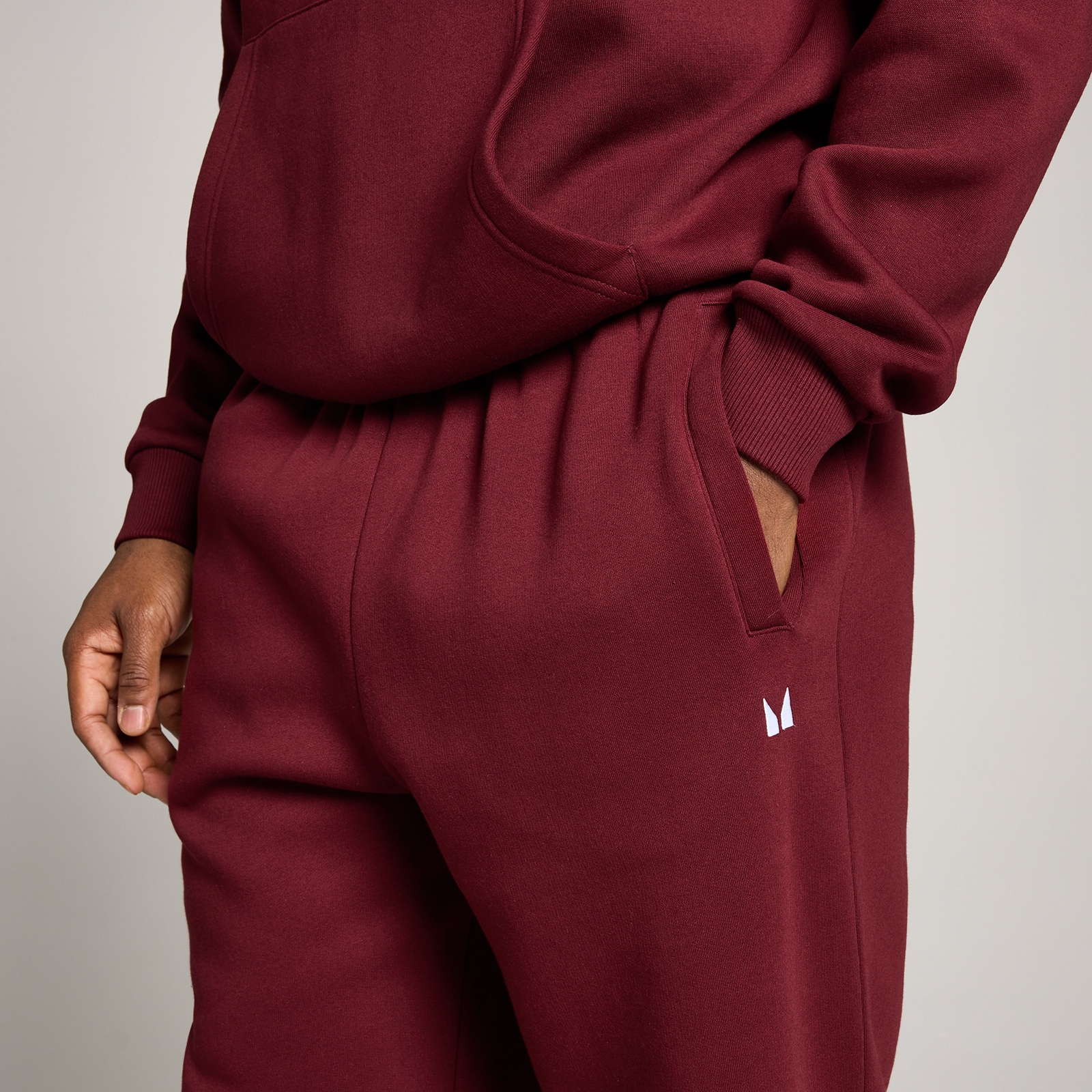 Thumbnail - MP Herren Rest Day Oversized-Jogginghose - Dunkelrot - XXXL