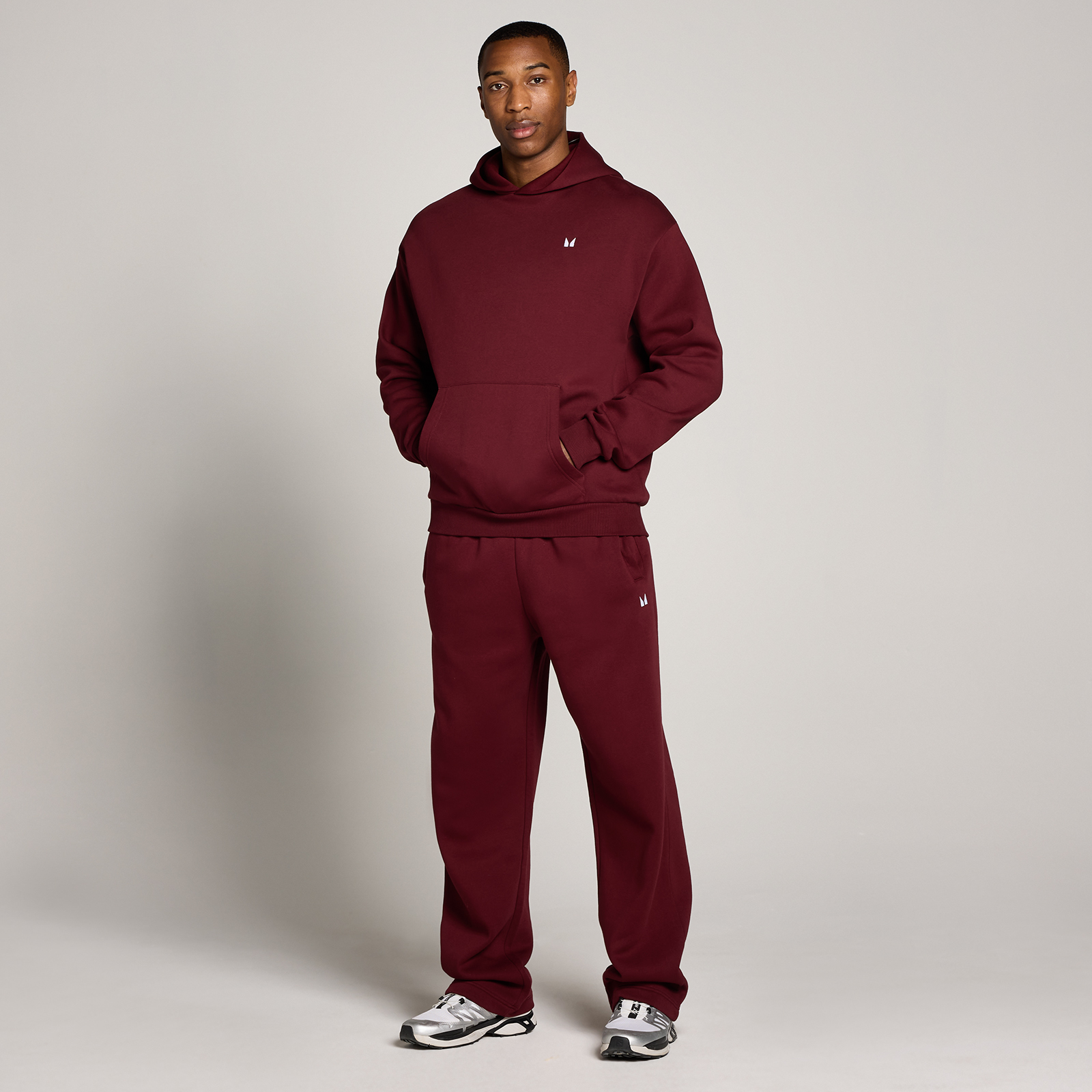 Thumbnail - MP Herren Rest Day Oversized-Jogginghose - Dunkelrot - XXXL
