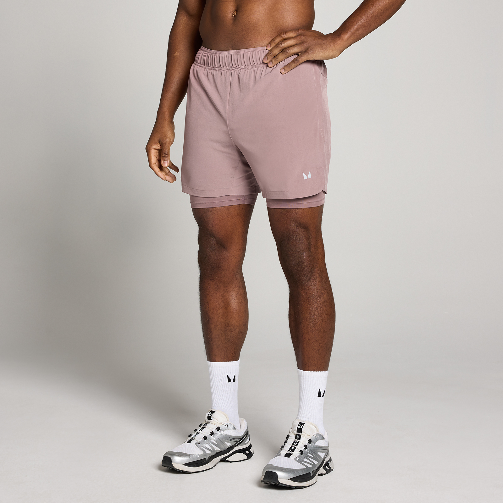 5059883460000 - MP Herren Training 5  2-in-1 Shorts - Mauve - L