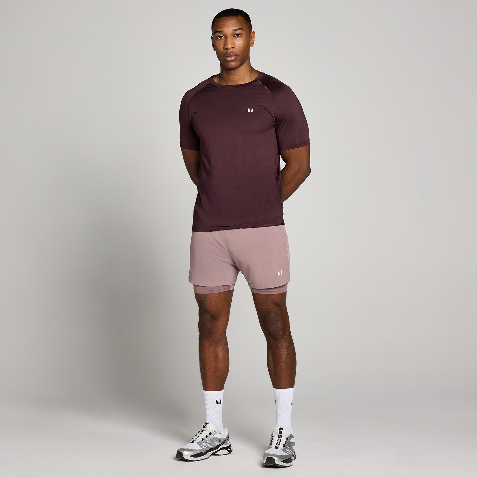 5059883460000 - MP Herren Training 5  2-in-1 Shorts - Mauve - L