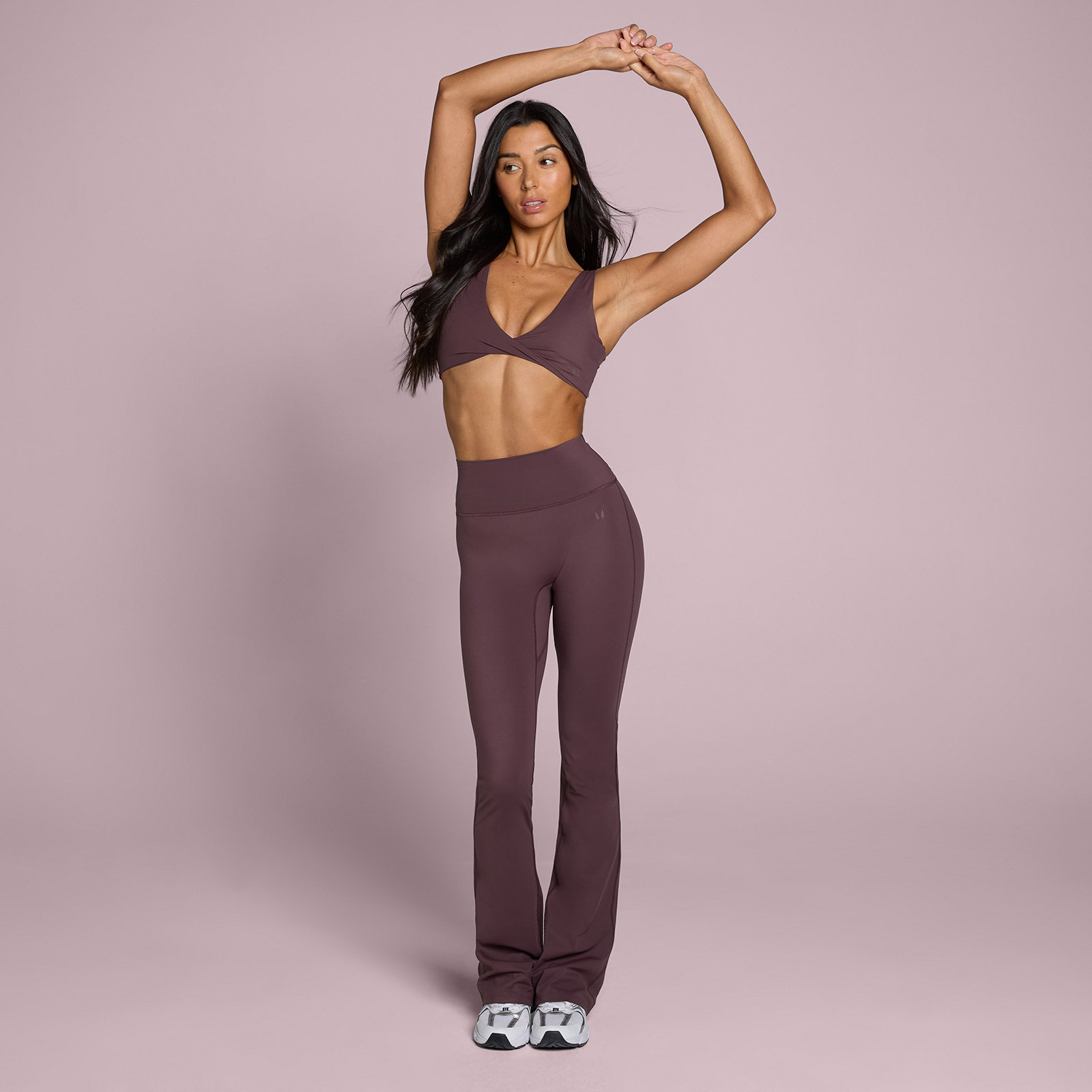 5059883466446 - MP Damen Tempo Petite Flared Leggings - Fudge - L