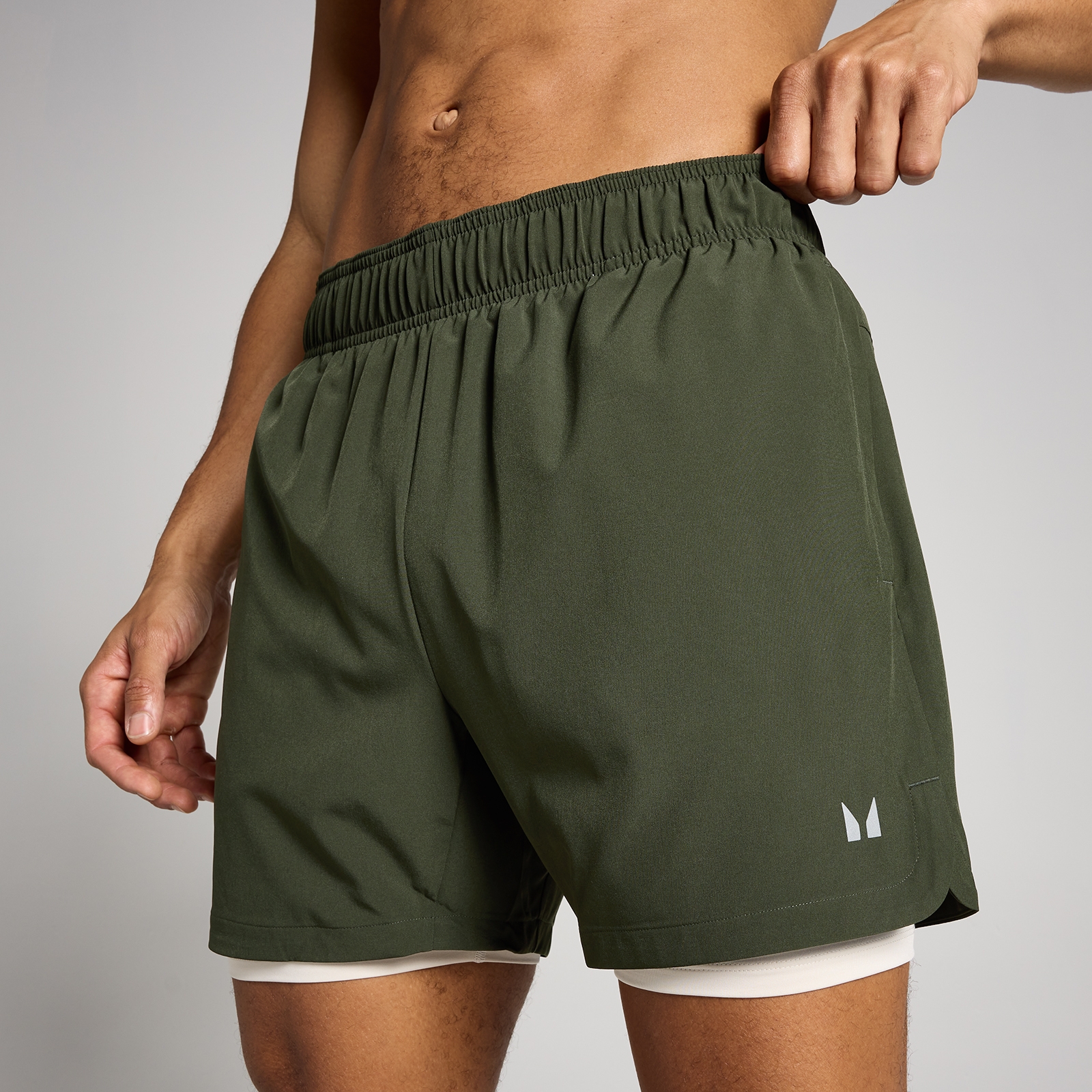 Thumbnail - MP Herren 5  2-in-1 Training Shorts - Waldgrün - XXL