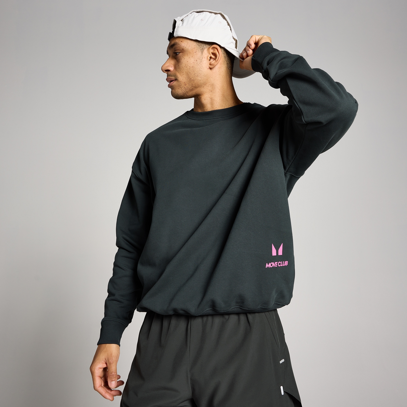 Myprotein UK MyProtein MP Unisex Hybrid Graphic Sweatshirt - Washed Black