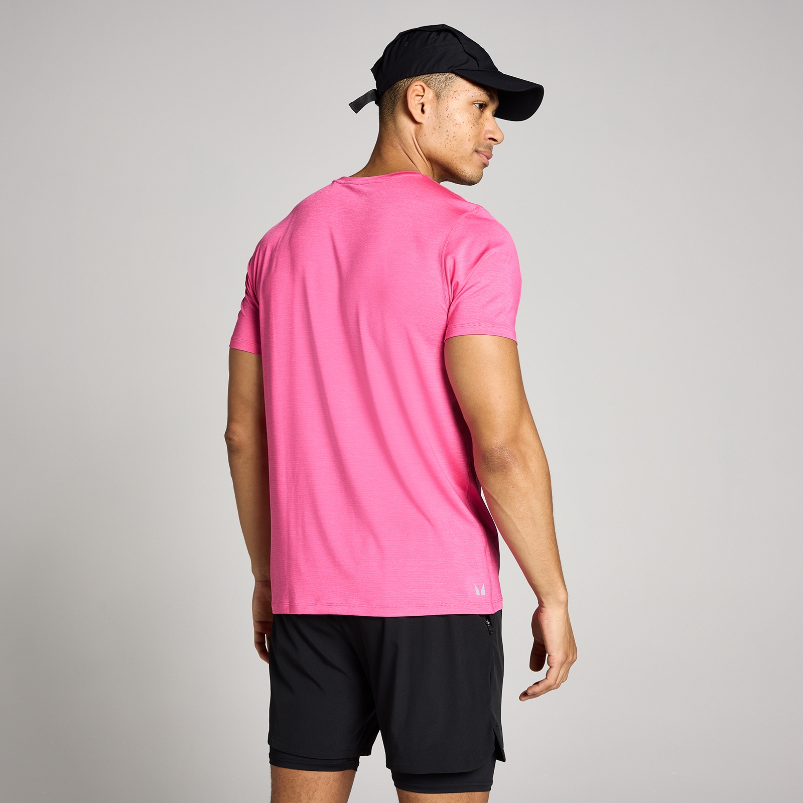 MP Herren Tempo Marl T-Shirt - Bonbon Rosa - XL