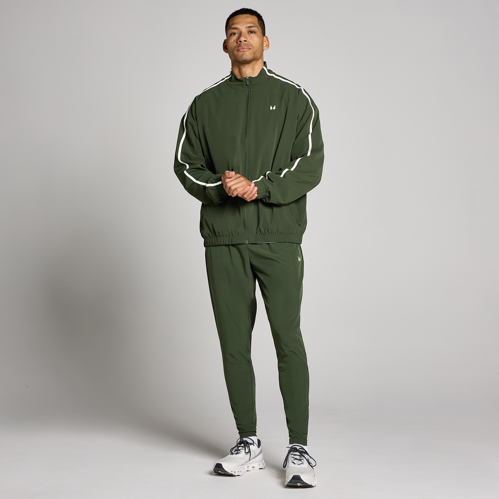 Thumbnail - MP Herren Tempo Panel Woven Jacke - Waldgrün - S