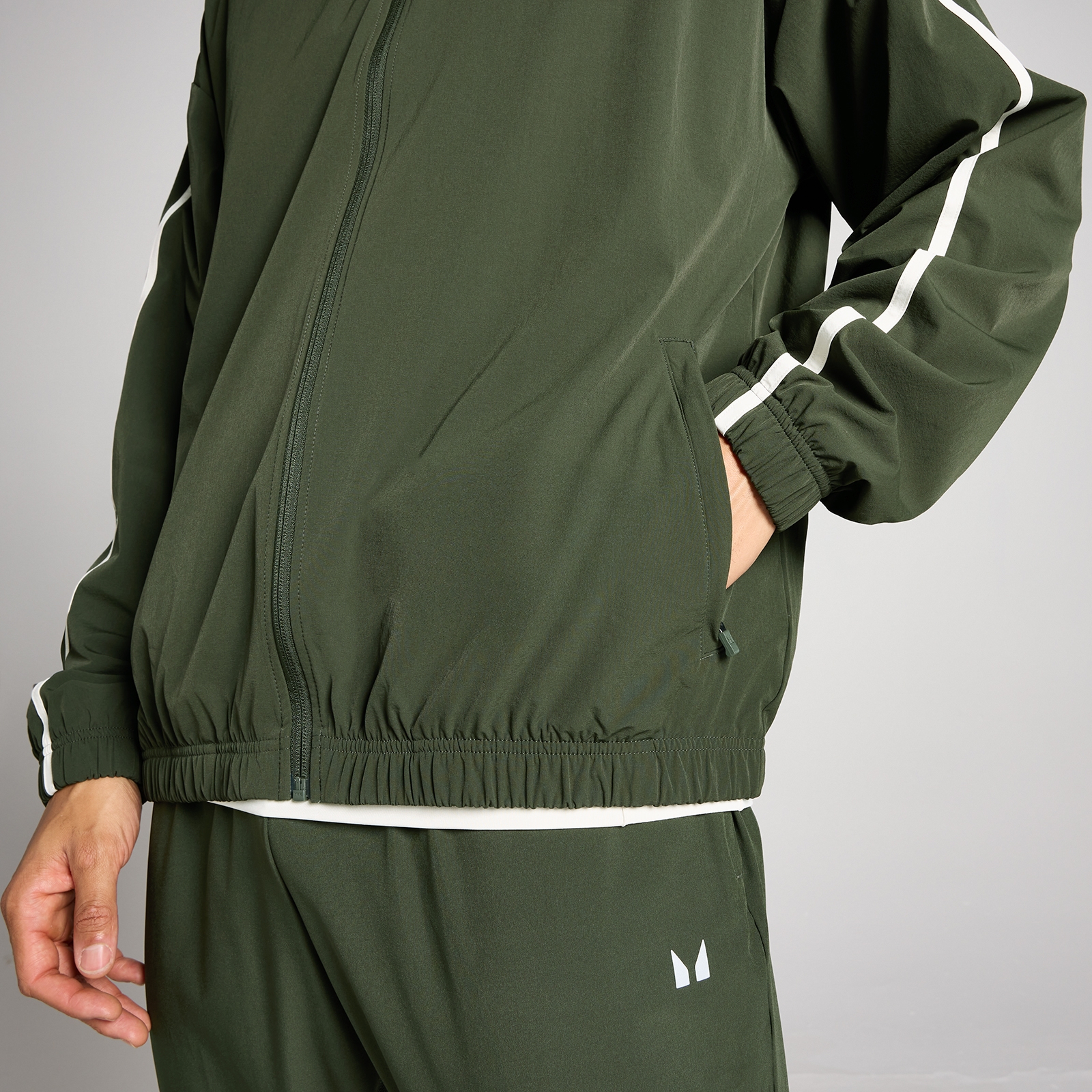 Thumbnail - MP Herren Tempo Panel Woven Jacke - Waldgrün - S