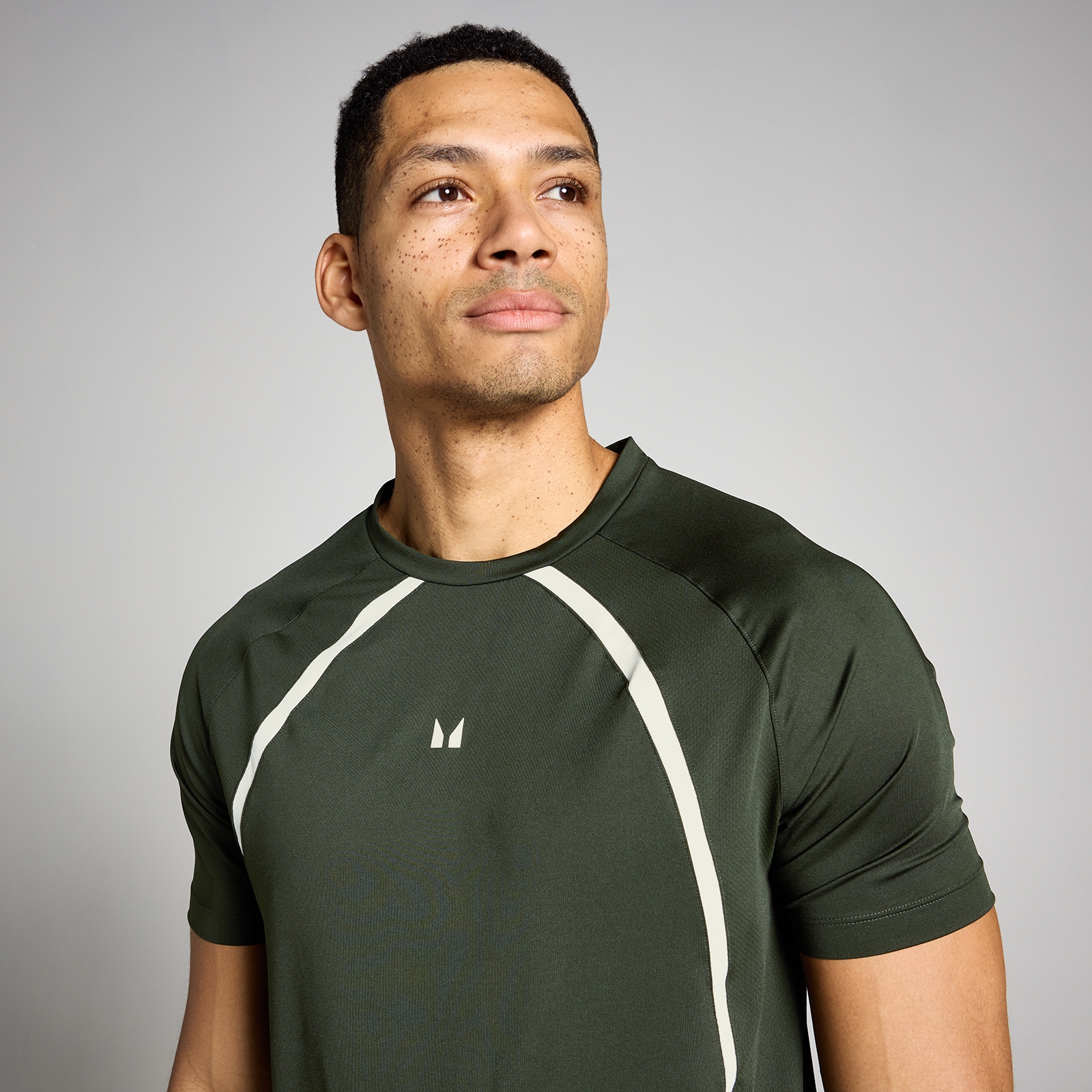 Thumbnail - MP Herren Tempo Panel T-Shirt - Waldgrün - M