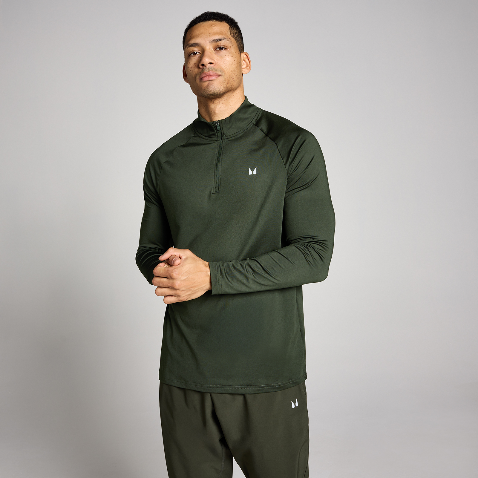 5059883467399 - MP Herren Training 1 4 Zip - Waldgrün - XS