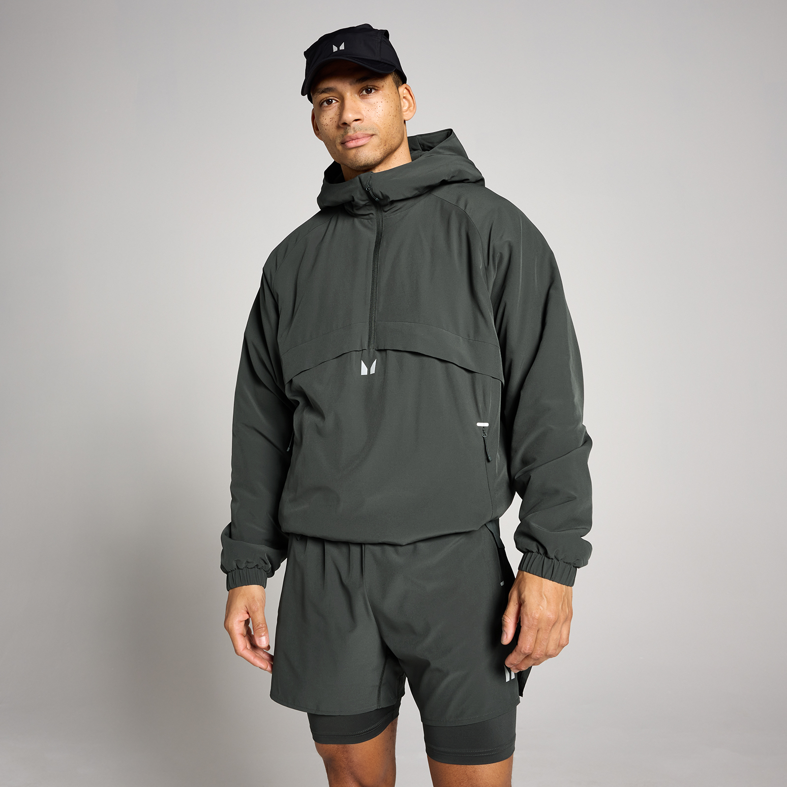 5059883489872 - MP Herren Hybrid Leichte Wattierte Jacke - Vintage-Schwarz - M