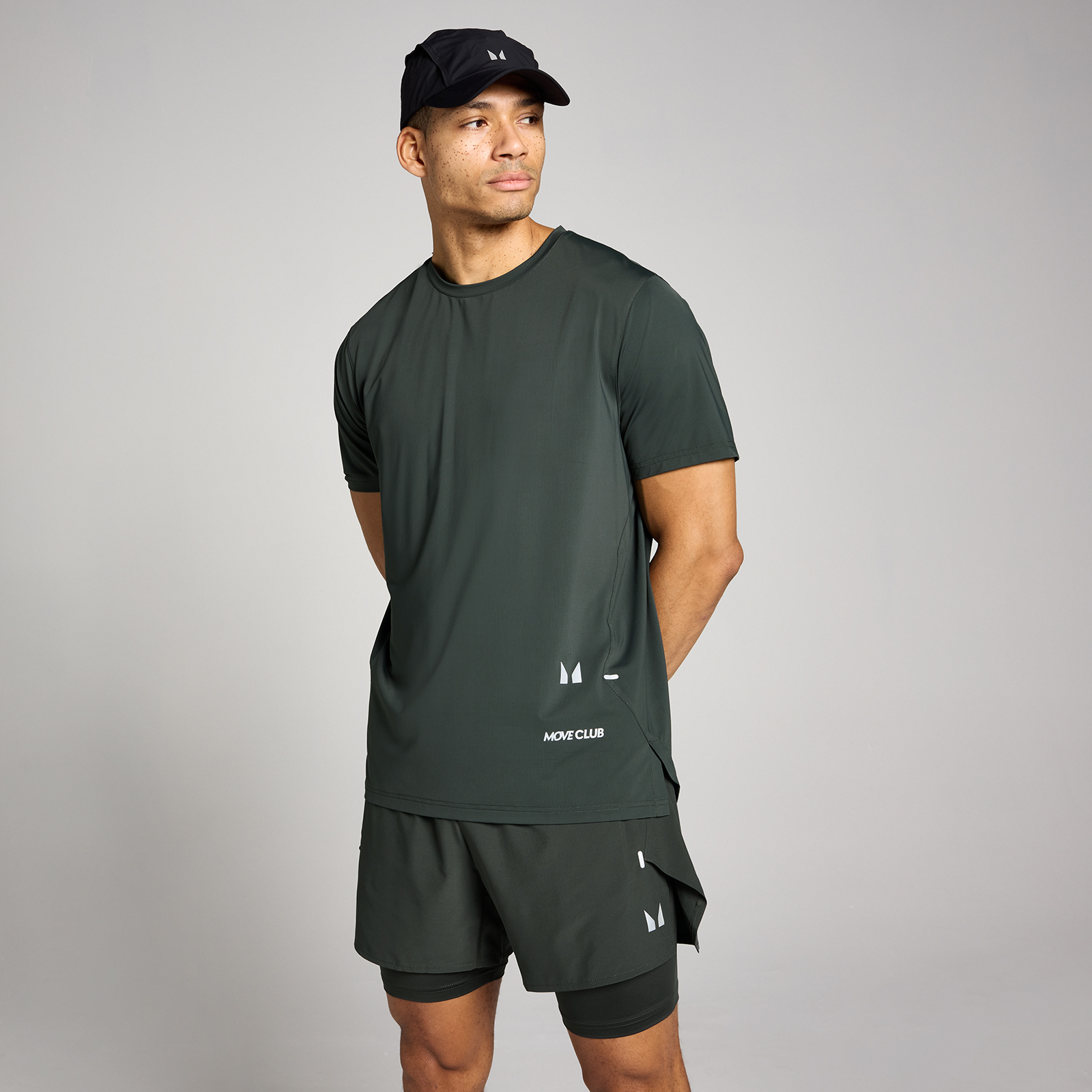 MP Herren Hybrid Mesh T-Shirt - Vintage-Schwarz - XS