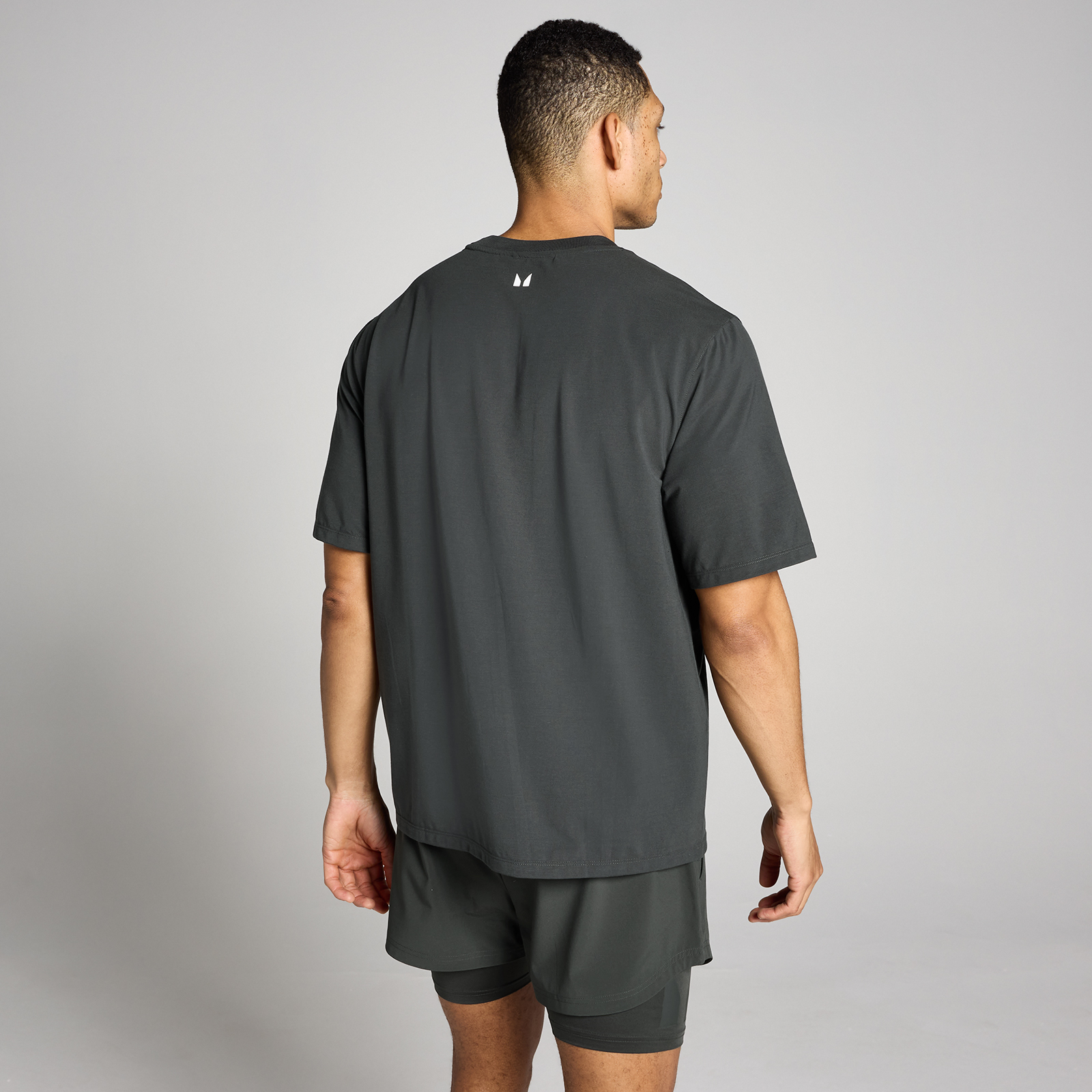 MP Herren Oversized Cotton Modal T-Shirt - Vintage-Schwarz - XXL