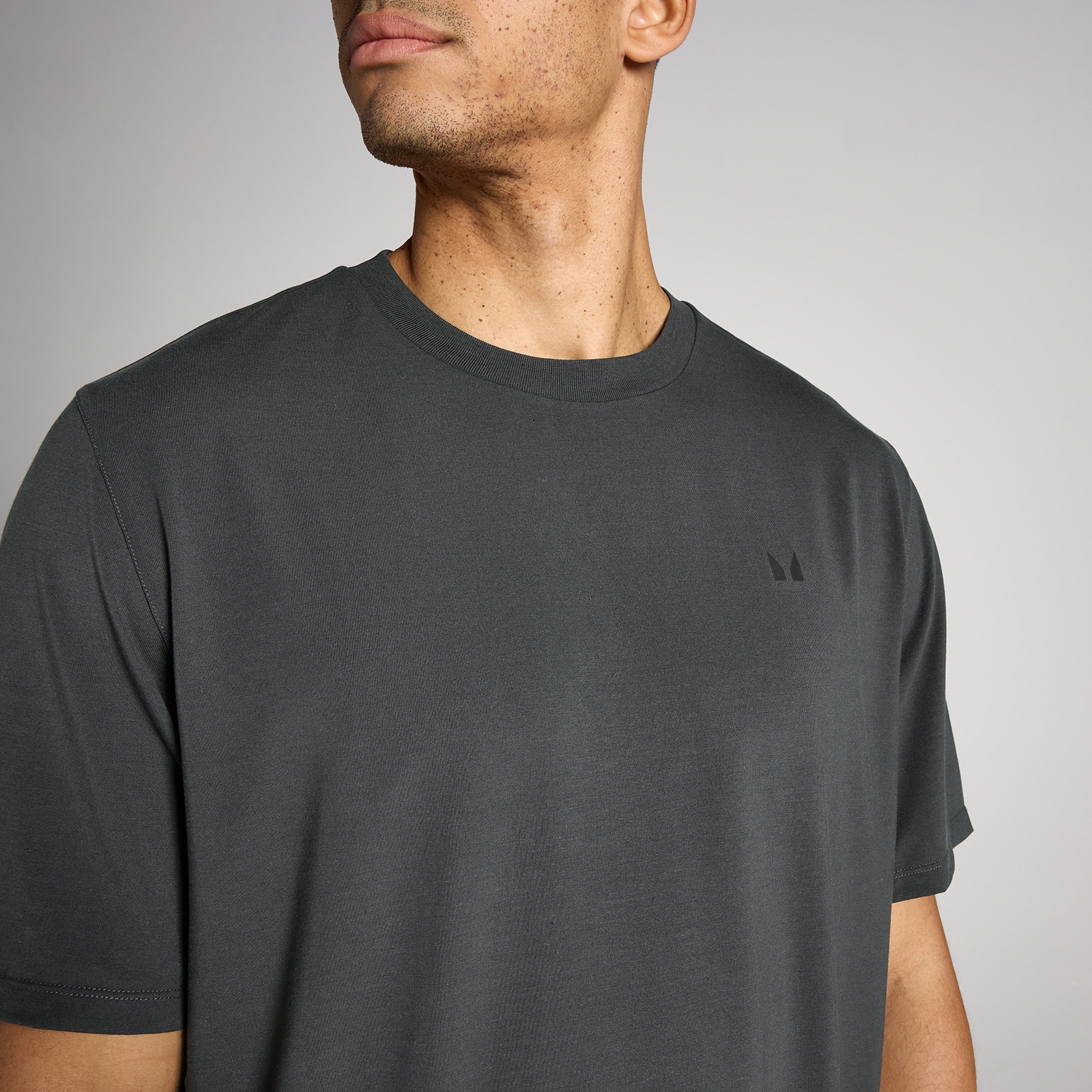 Thumbnail - MP Herren Oversized Cotton Modal T-Shirt - Vintage-Schwarz - S