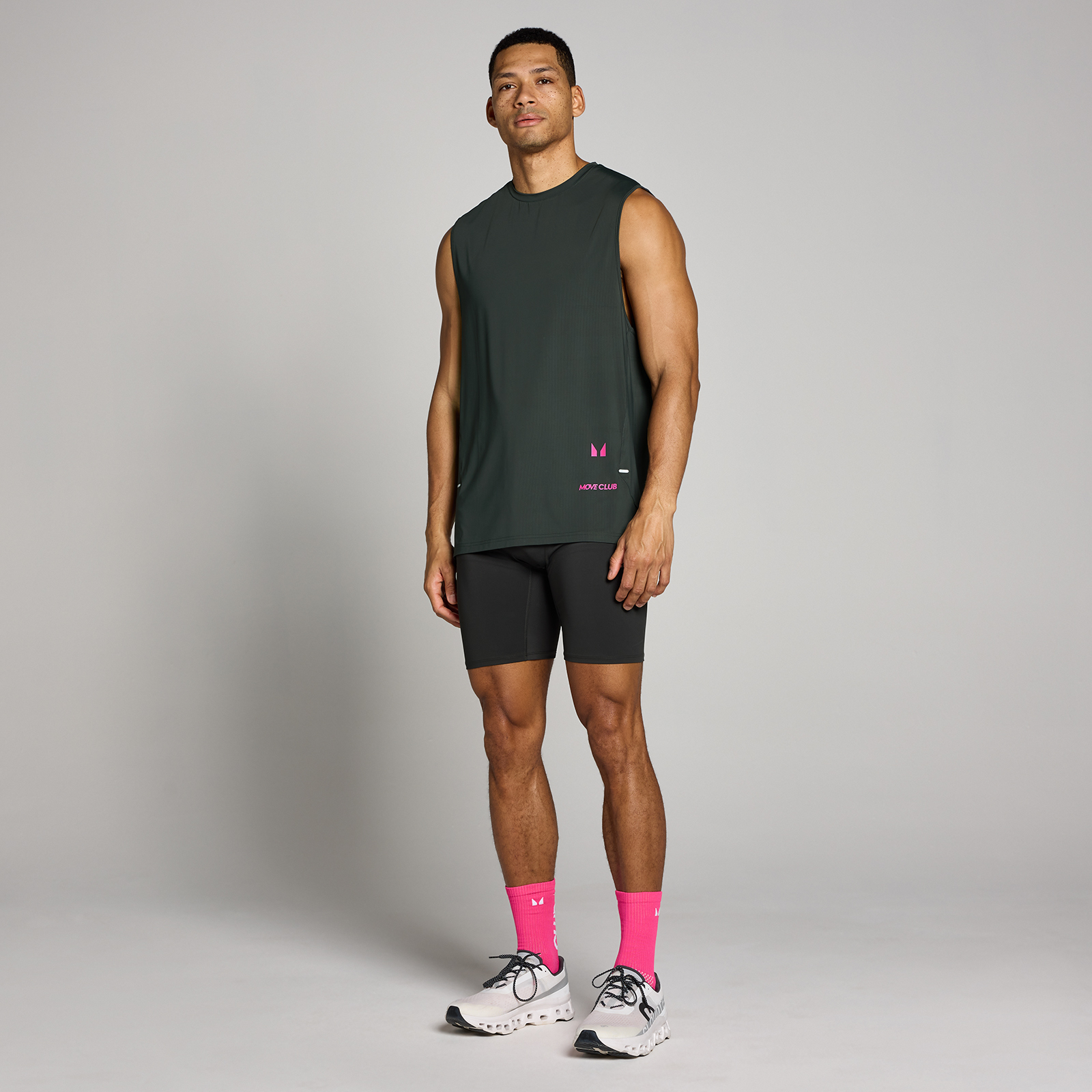 5059883466682 - MP Herren Hybrid Mesh Tank Top - Schwarz Verwaschen - L