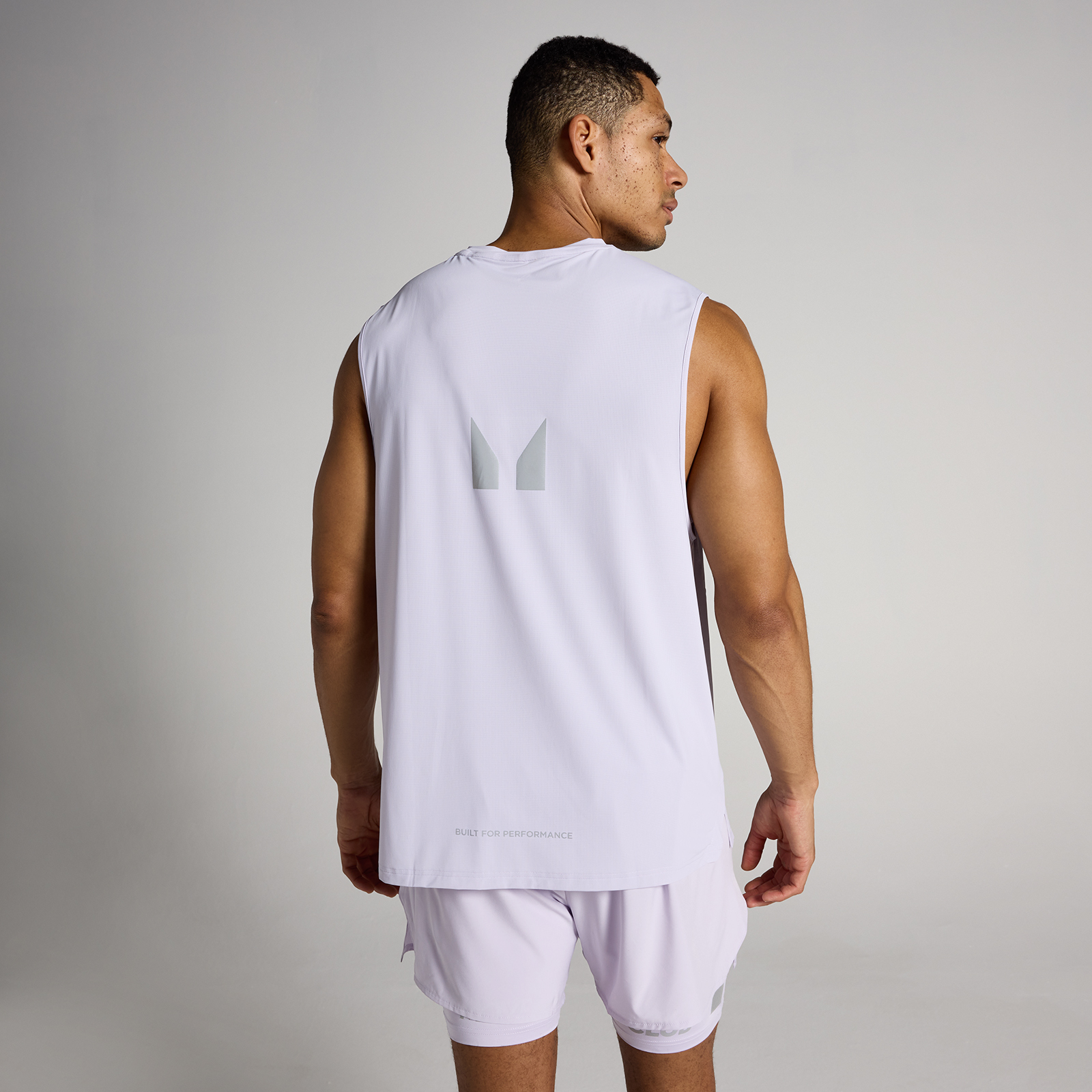 MP Herren Hybrid Mesh Tank Top - Dusted Grape - M