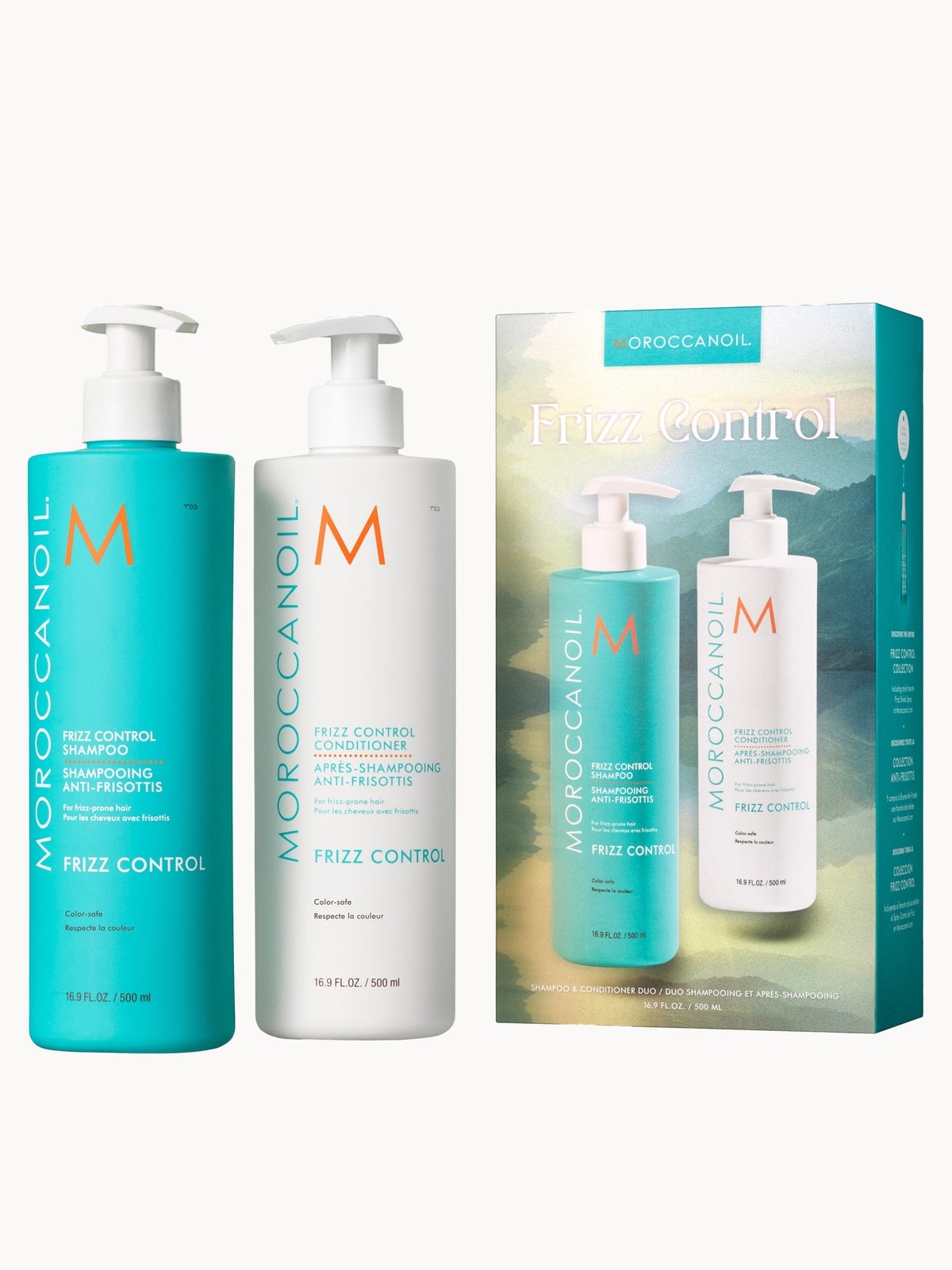 Moroccanoil Frizz Control Shampoo and Conditioner 500ml Duo (Worth £86)