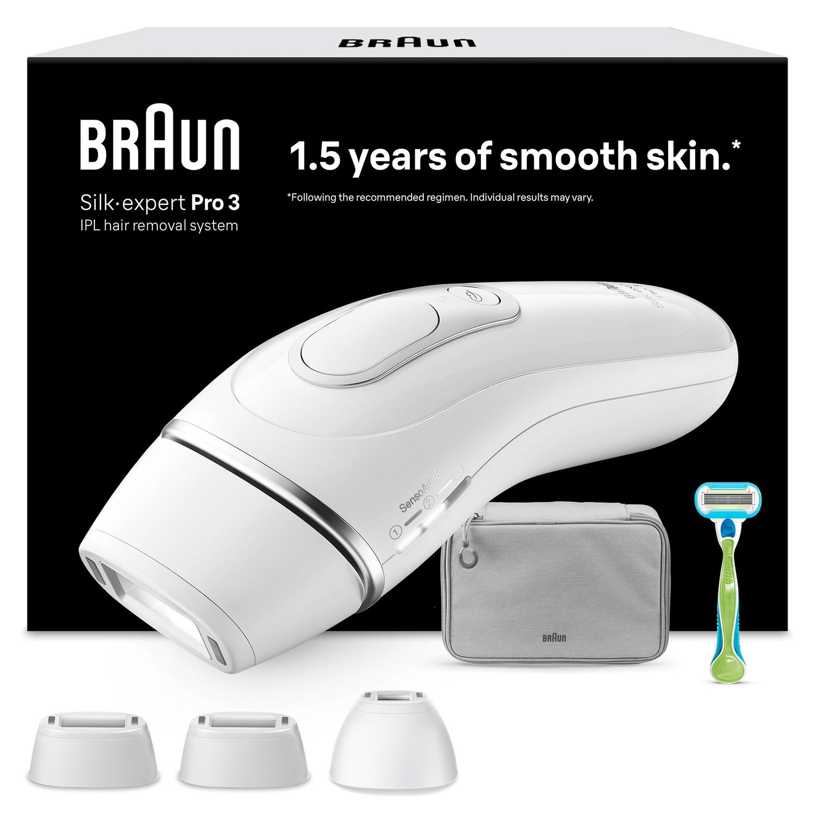 Braun IPL Silk·expert Pro 3 PL3222 Haarentfernung für glatte Haut: retailer-supplied image