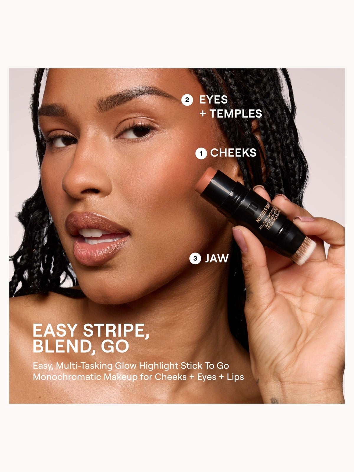 NUDESTIX Nudies Matte All Over Face Bronze Colour (Various Shades) - Sunkissed Tan 4