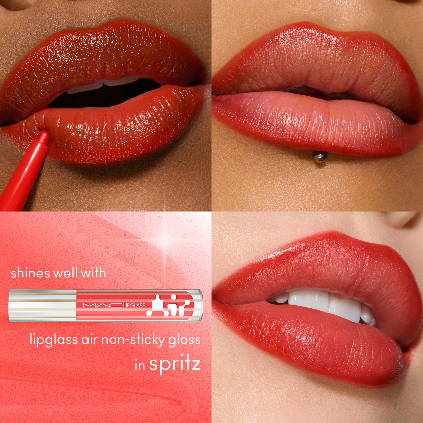 Thumbnail - MAC Lip Glazer Glossy Liner 5ml (Various Shades) - Lady Danger