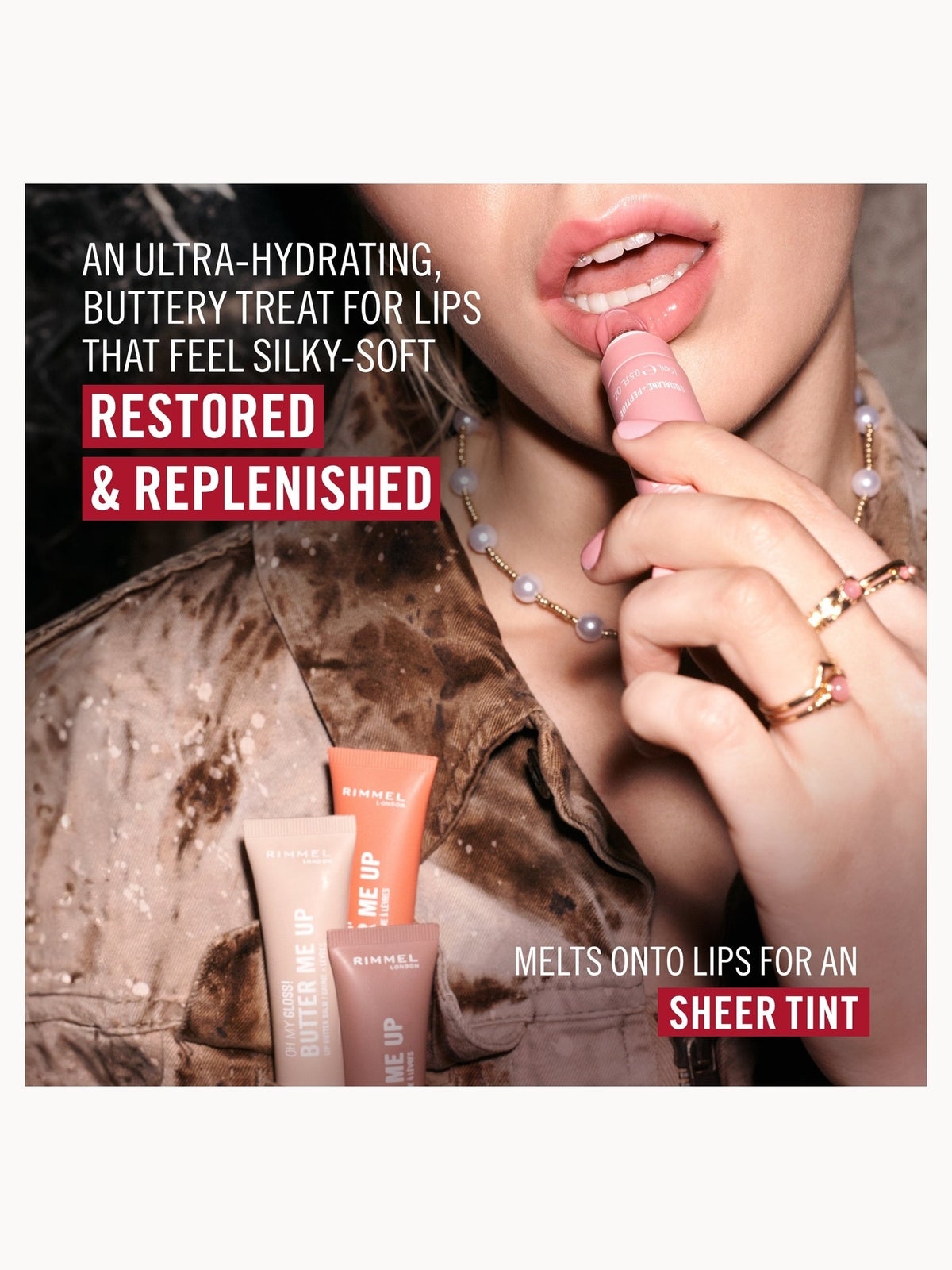 Rimmel London Oh My Gloss! Butter Me Up Lip Butter Balm 15ml (Various Shades) - 003 Bubble Gum 3