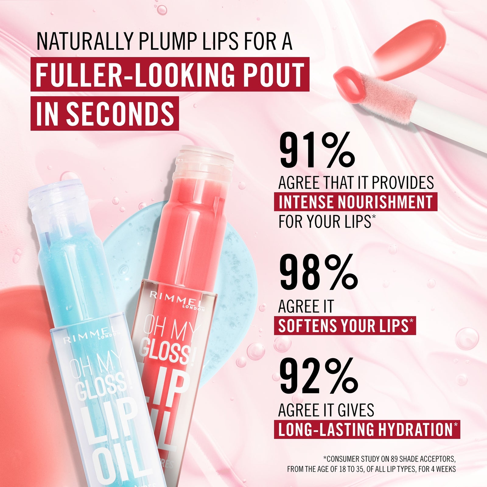 Rimmel Oh My Gloss! Lip Oil 6ml (Various Shades) - 010 Cappuccino Deep 3
