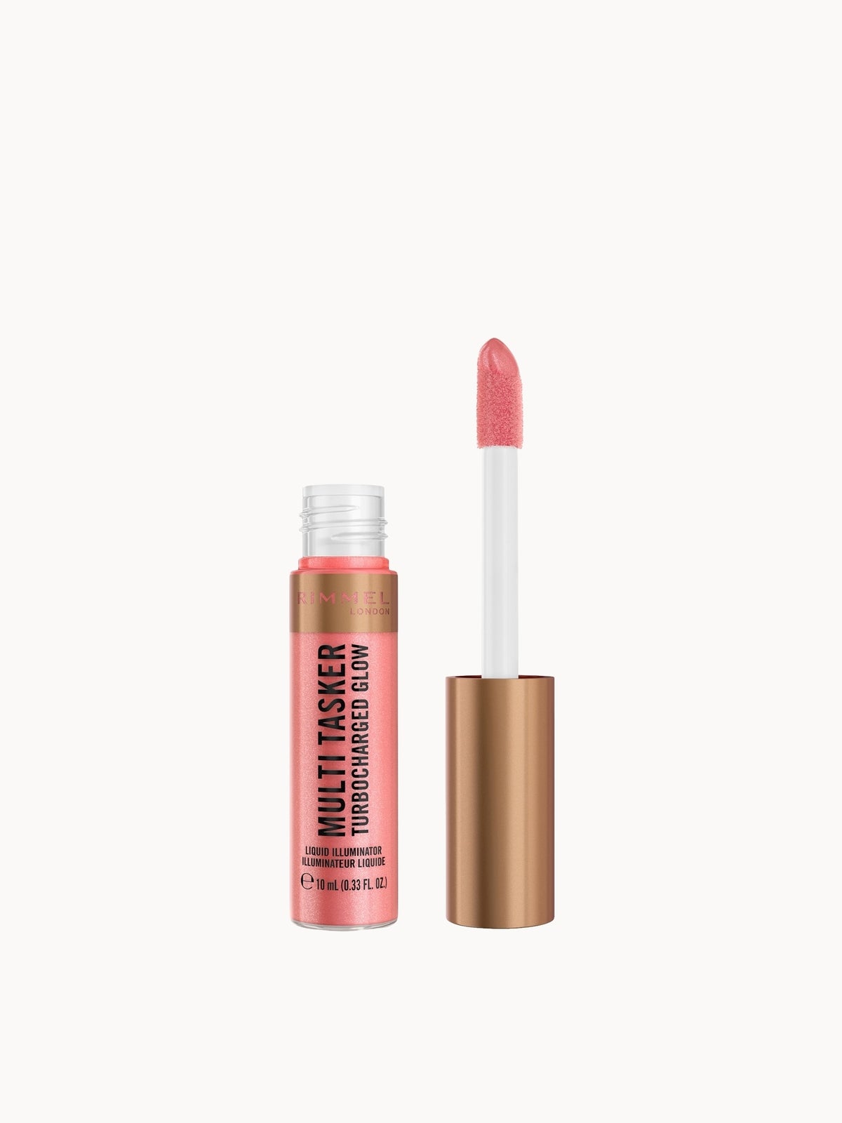 Rimmel Multi Tasker Turbocharged Glow Liquid Illuminator 10ml (Various Shades) - 002 Rosy Rebel