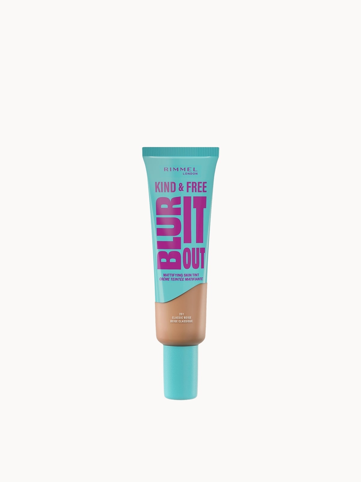 Rimmel London Kind & Free BLUR IT OUT Mattifying Skin Tint 30ml (Various Shades) - 201 Classic Beige