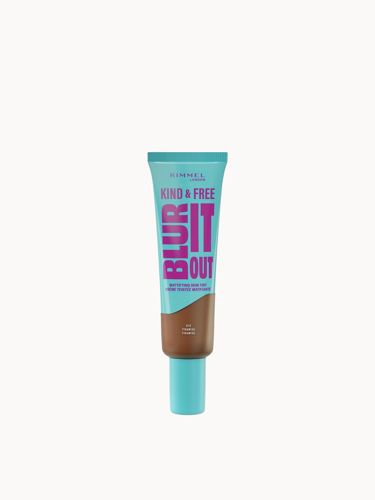 Rimmel London Kind & Free BLUR IT OUT Mattifying Skin Tint 30ml (Various Shades) - 610 Tiramisu Tiramisu