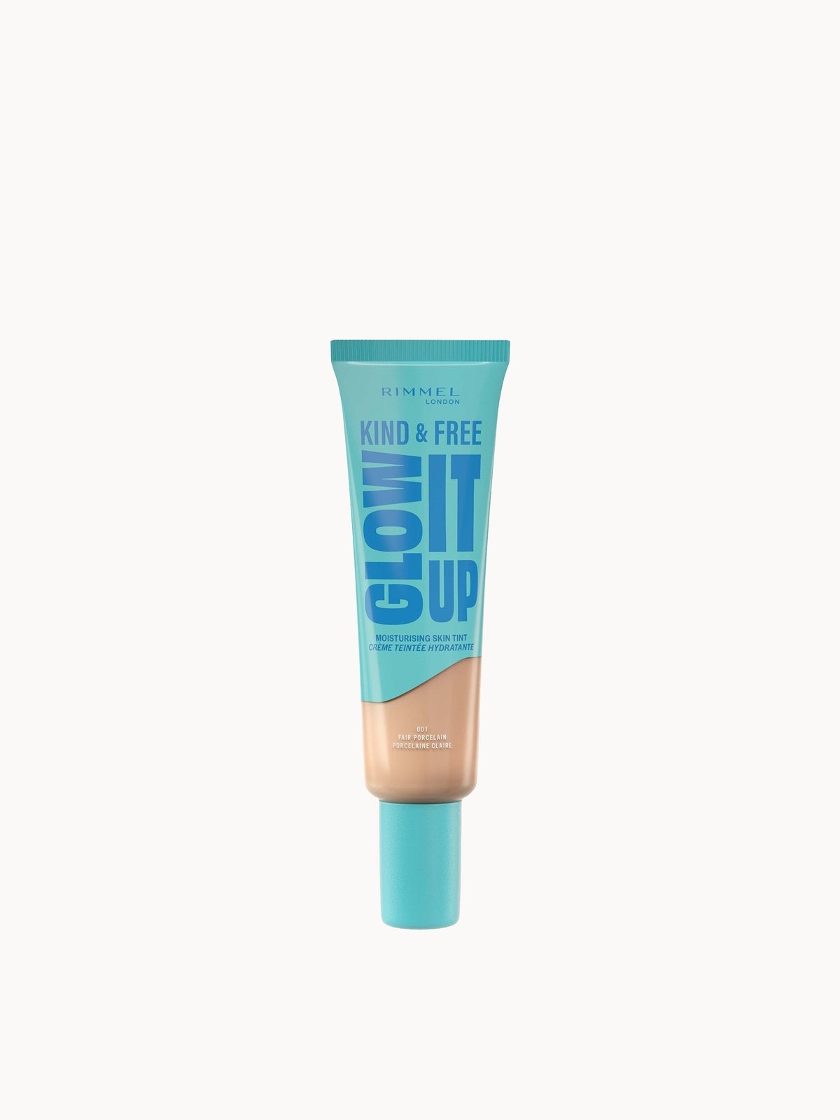 Rimmel London Kind & Free GLOW IT UP Moisturising Skin Tint 30ml (Various Shades) - 001 Fair Porcelain