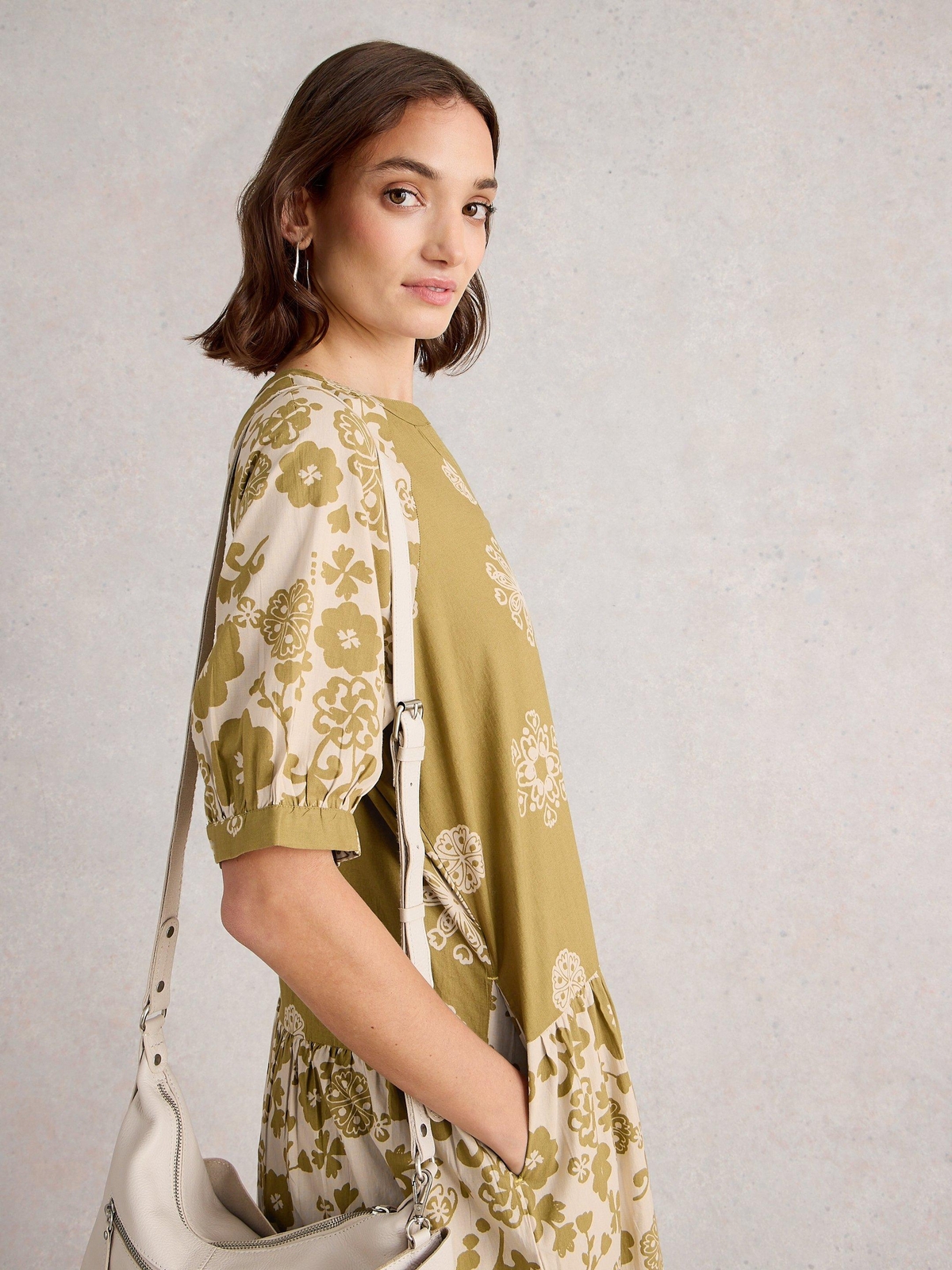 Midikleid Eva mit Mustermix - 36/R