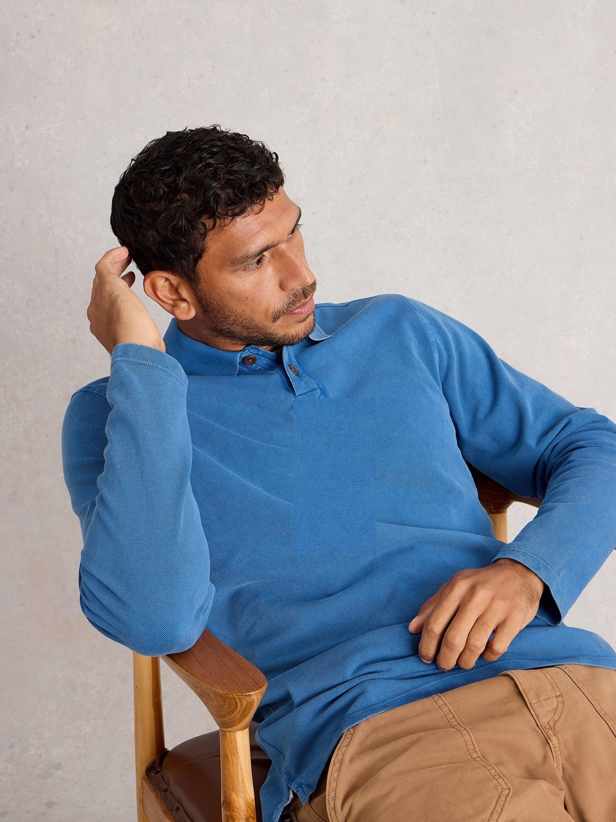 Langarm-Polohemd Utility - S/R