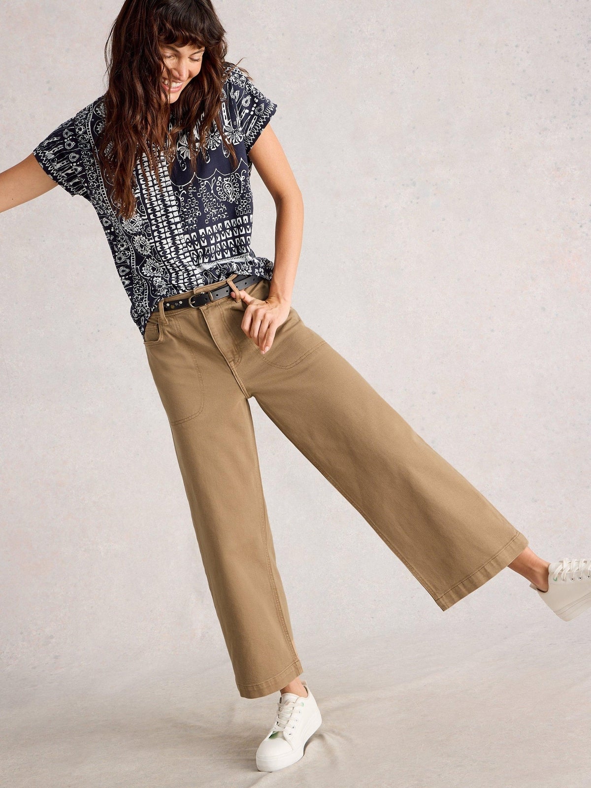 7/8-Jeans Tia mit weitem Bein - 48/R