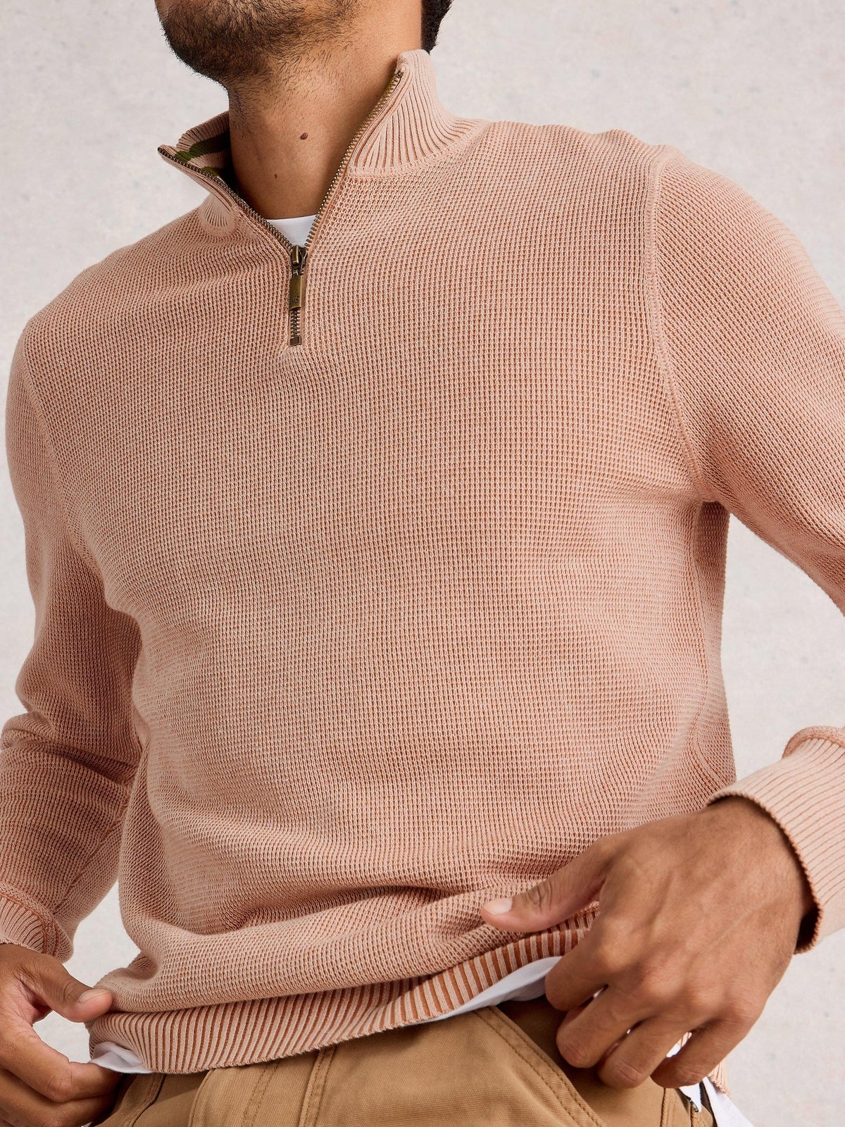 Pullover Attadale mit Trichterkragen - XL