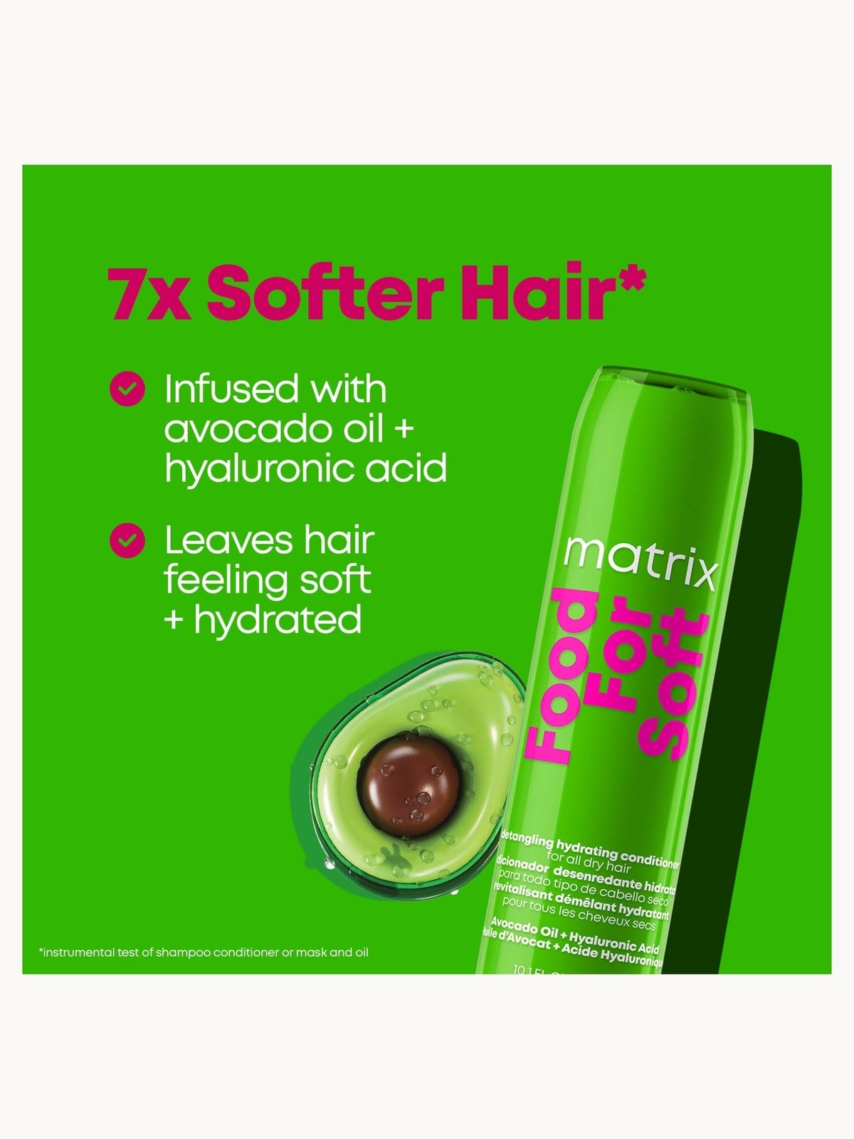 Matrix Food for Soft Hydrating Shampoo 300ml, Conditioner 300ml, Multi-Use Hair Oil Serum 50ml and Mini Miracle Creator 20 45ml 3