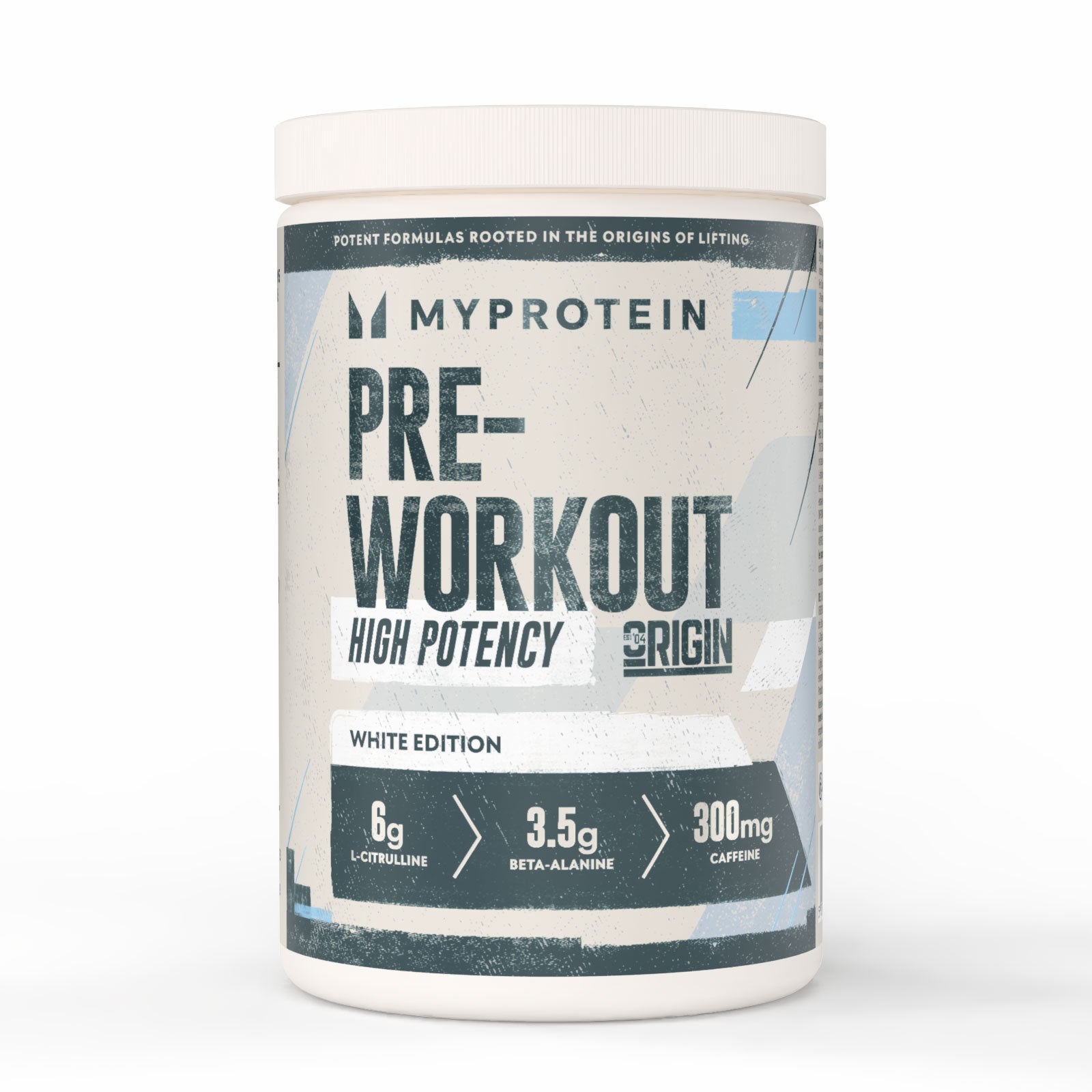 Origin Pre-Workout - 600G - 30servings - White (Original)
