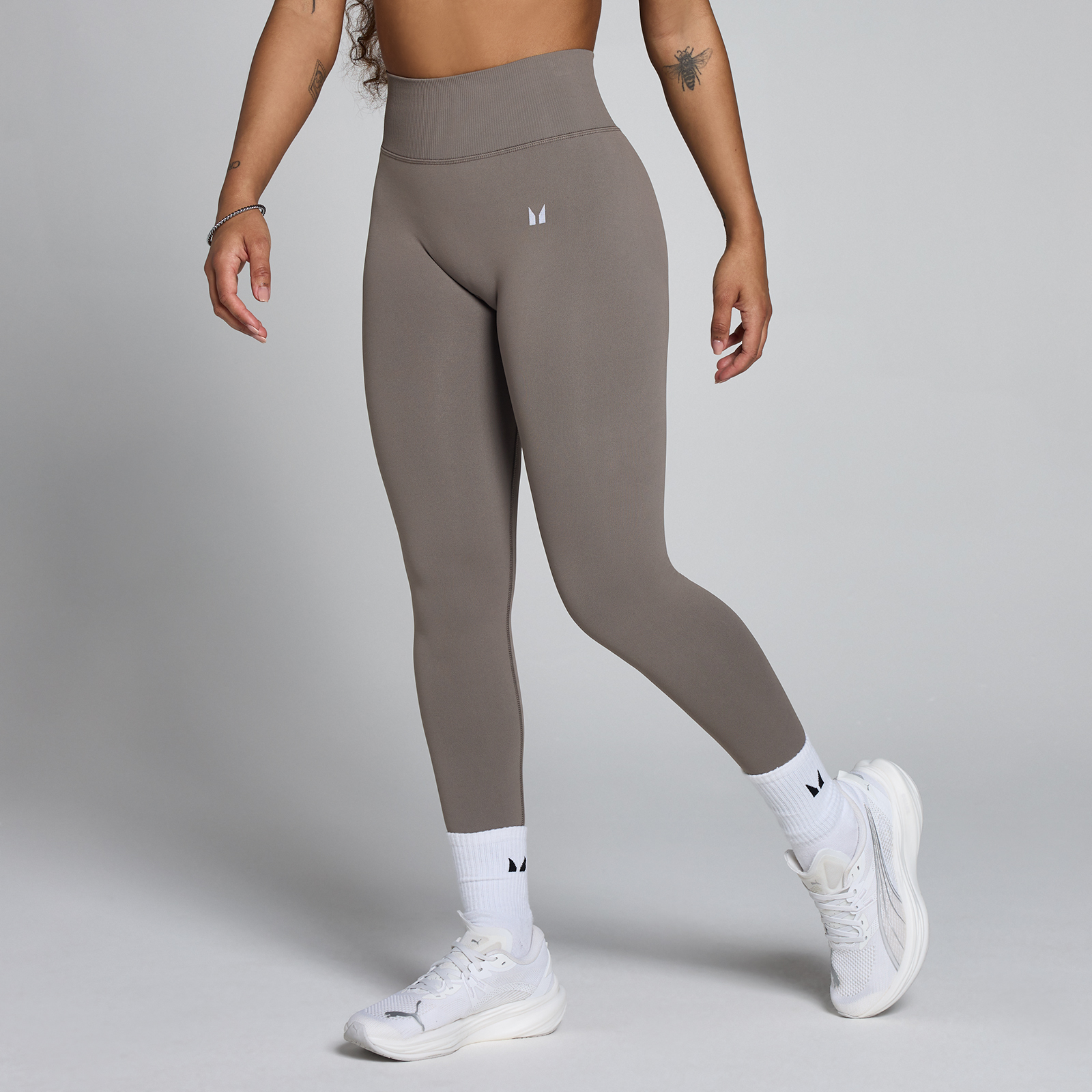 Myprotein UK MyProtein MP Women's Tempo Hybrid Seamless Leggings - Ash Grey - XS