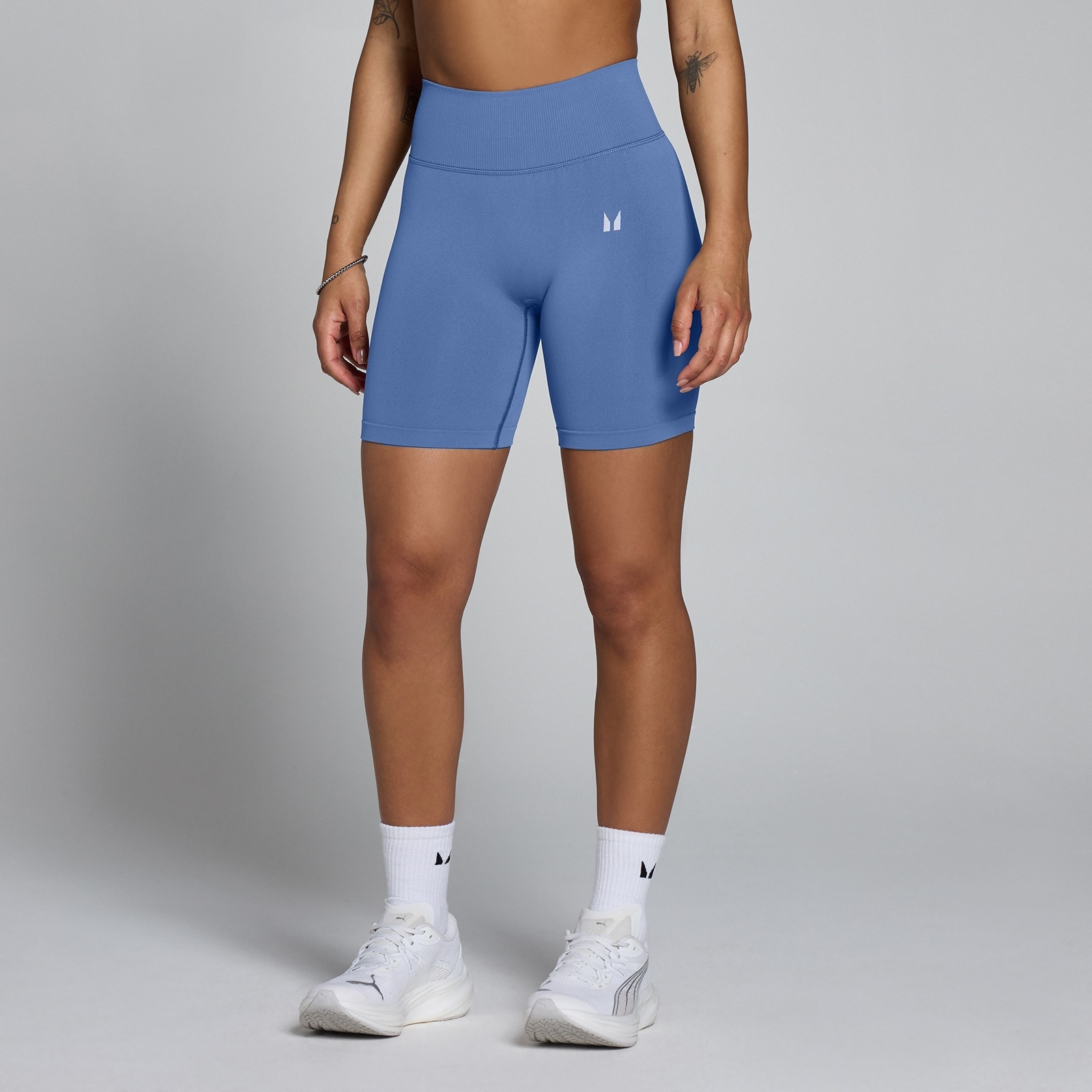Myprotein UK MyProtein MP Women's Tempo Hybrid Seamless Shorts - Slate Blue