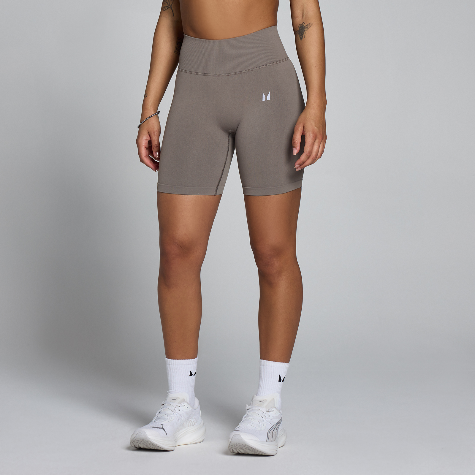 Myprotein UK MyProtein MP Women's Tempo Hybrid Seamless Shorts - Ash Grey