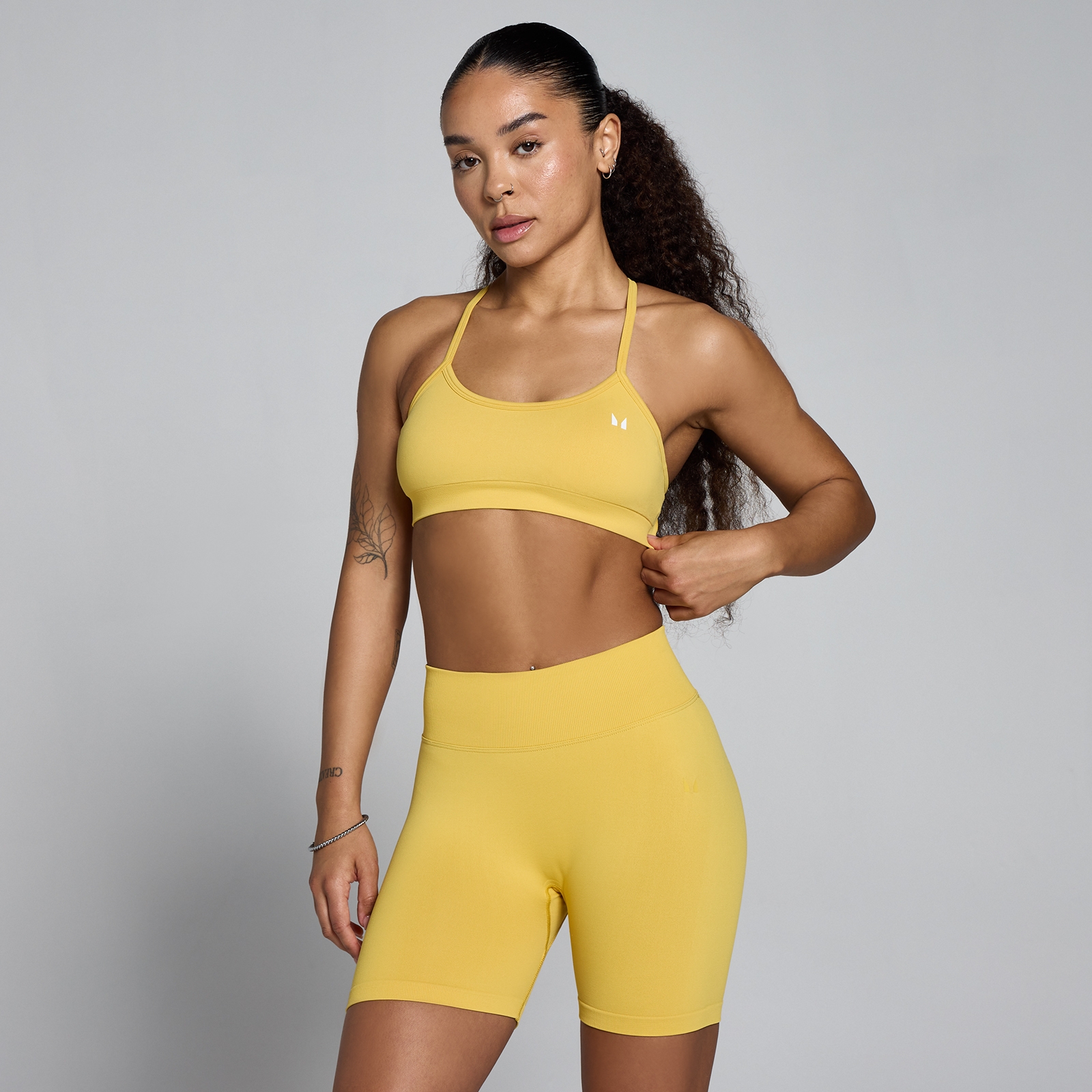 Myprotein UK MyProtein MP Women's Lift Seamless Strappy Bra - Amber Glow