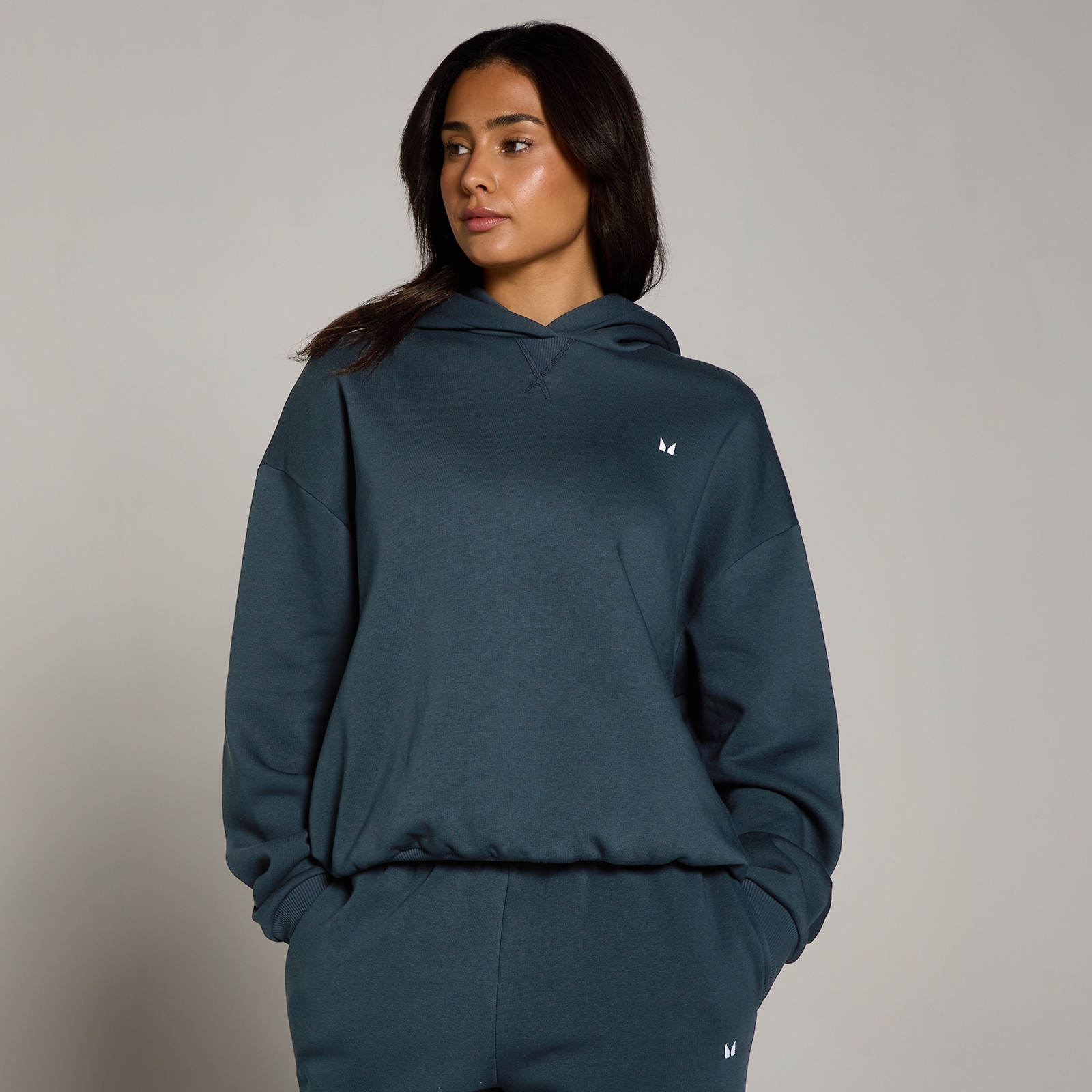 5059883491158 - MP Womens Basics Oversized Hoodie - Faded Blue - XS